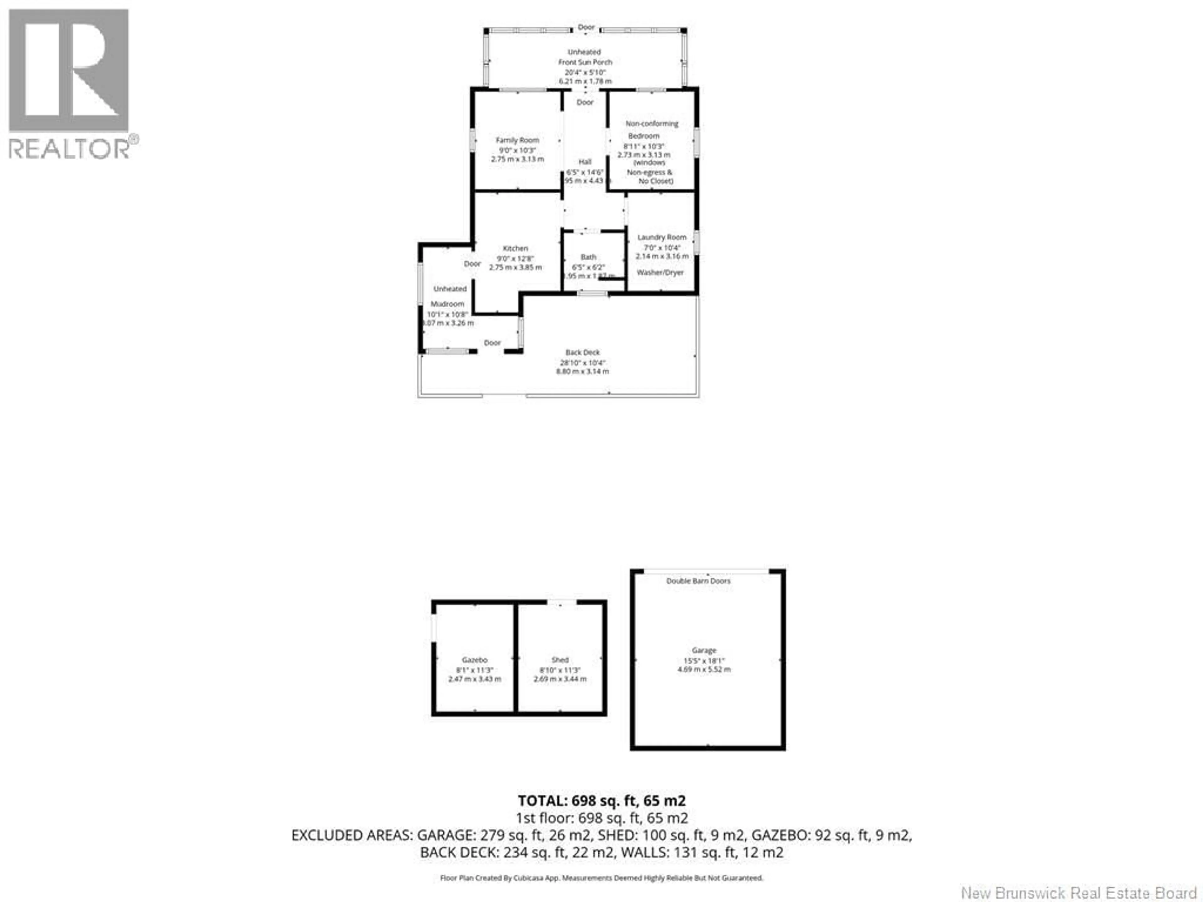 Floor plan for 420 WELL STREET, Dalhousie New Brunswick E8C2W3