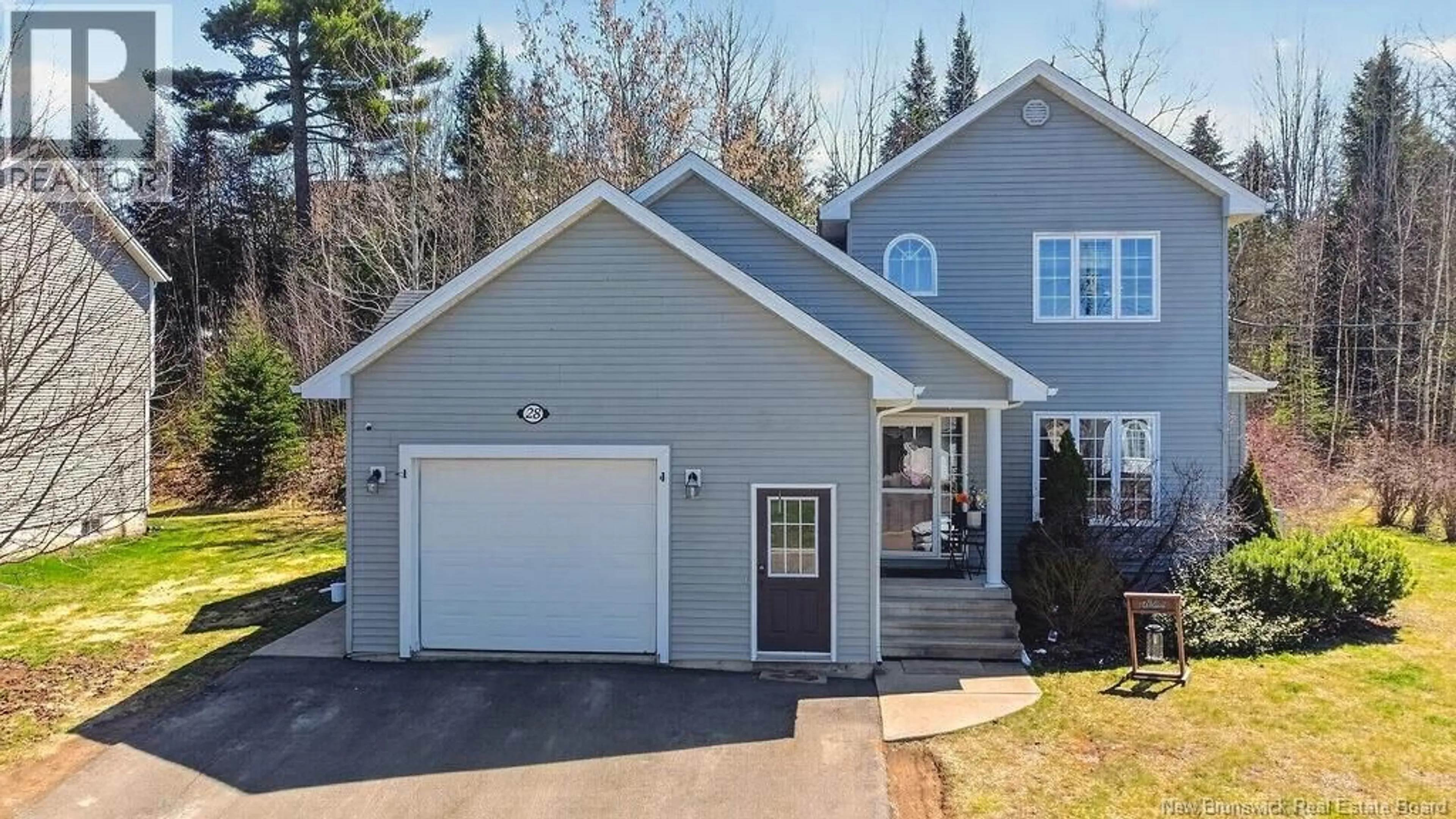 Home with vinyl exterior material, street for 28 GLENFOREST DRIVE, Riverview New Brunswick E1B4X3