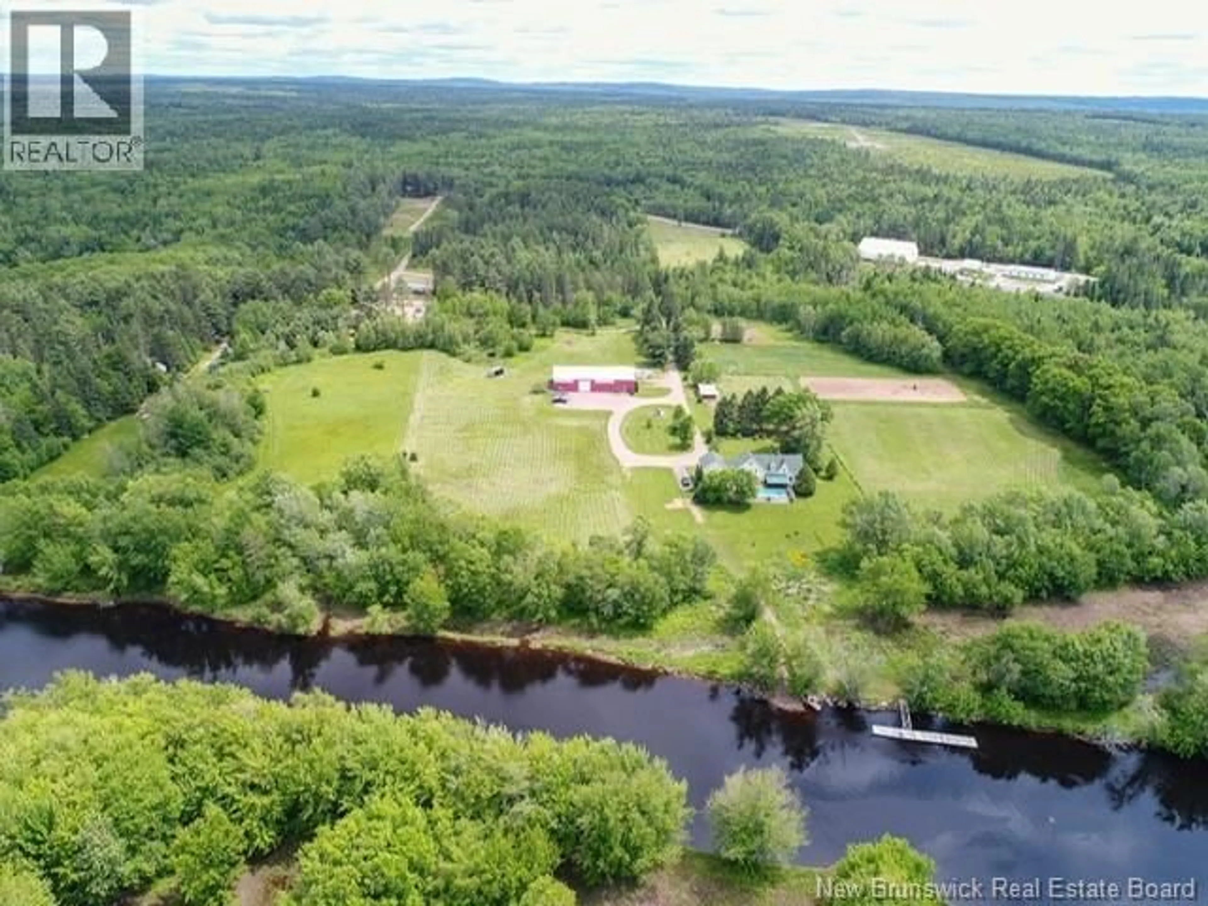 A pic from outside/outdoor area/front of a property/back of a property/a pic from drone, water/lake/river/ocean view for 85 SOUTH CANAAN ROAD, Coles Island New Brunswick E4C2S1