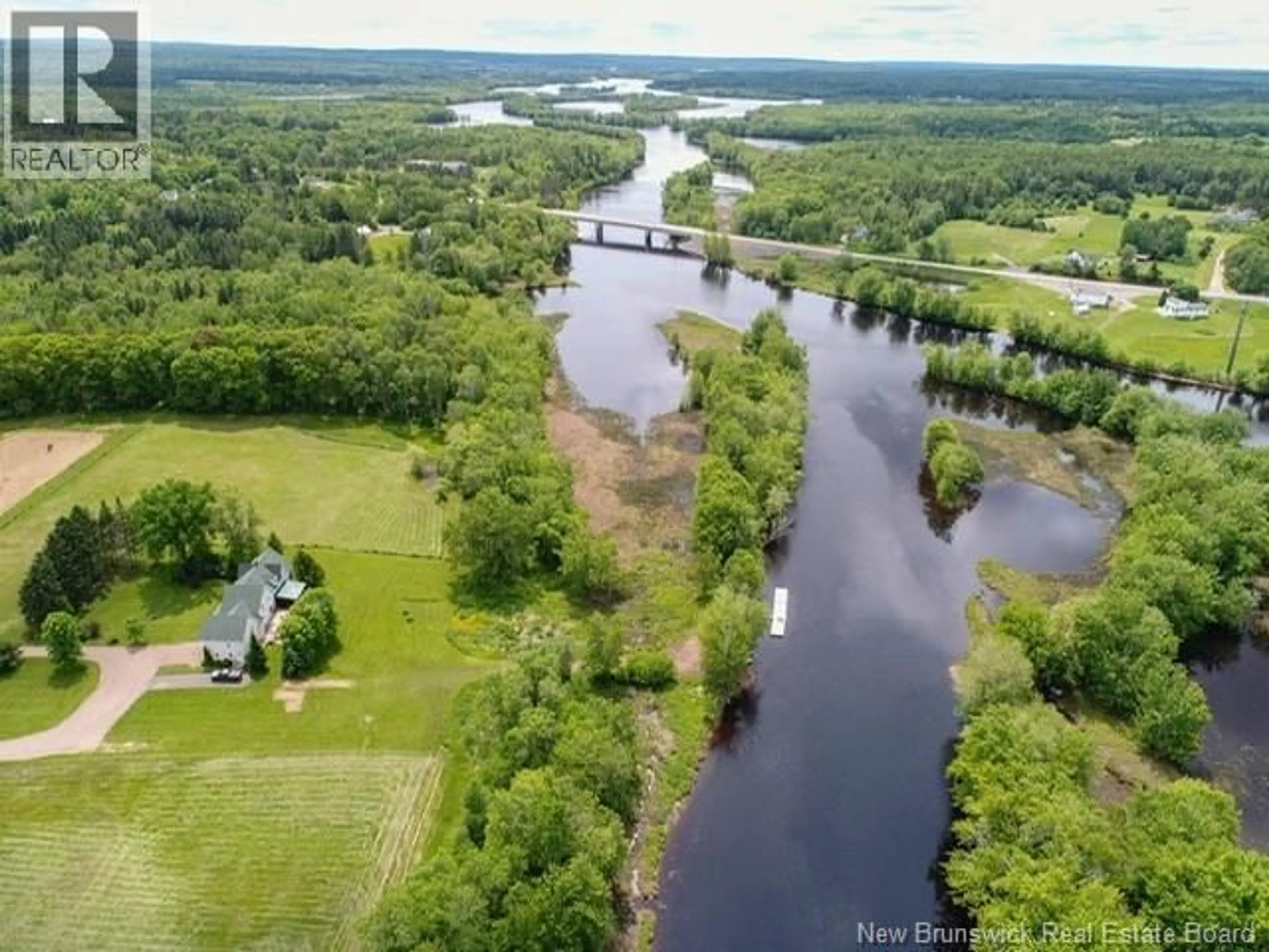 A pic from outside/outdoor area/front of a property/back of a property/a pic from drone, water/lake/river/ocean view for 85 SOUTH CANAAN ROAD, Coles Island New Brunswick E4C2S1