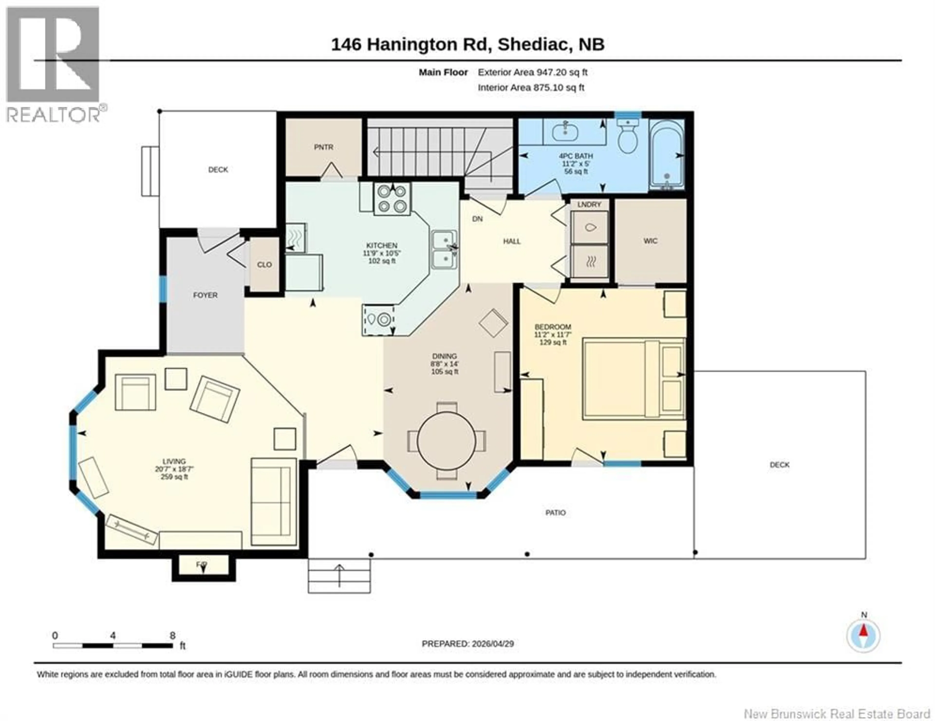 Floor plan for 146 HANNINGTON, Shediac New Brunswick E4P1W6