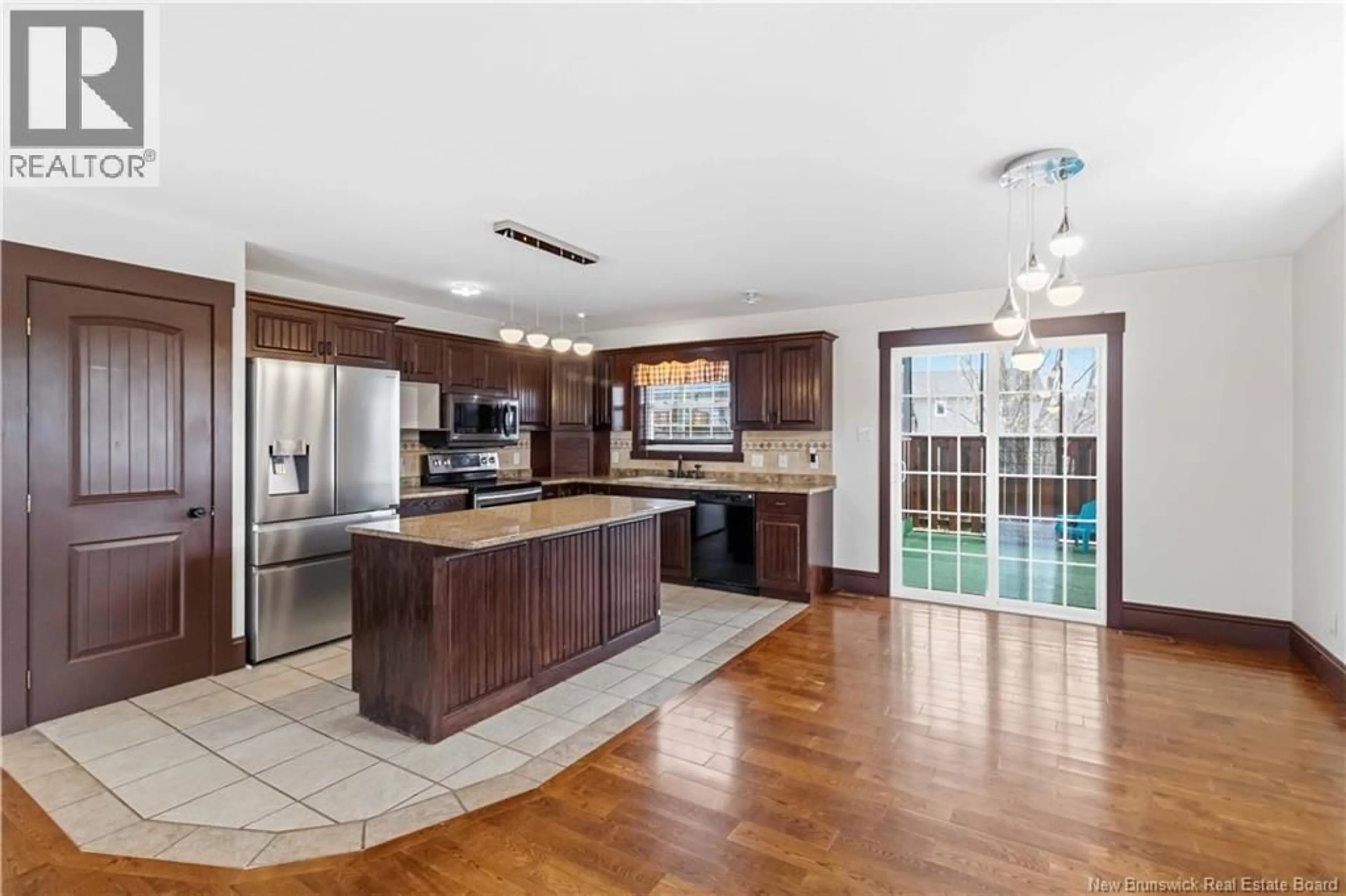Open concept kitchen, ceramic/tile floor for 154 JEREMY STREET, Fredericton New Brunswick E3A5V6