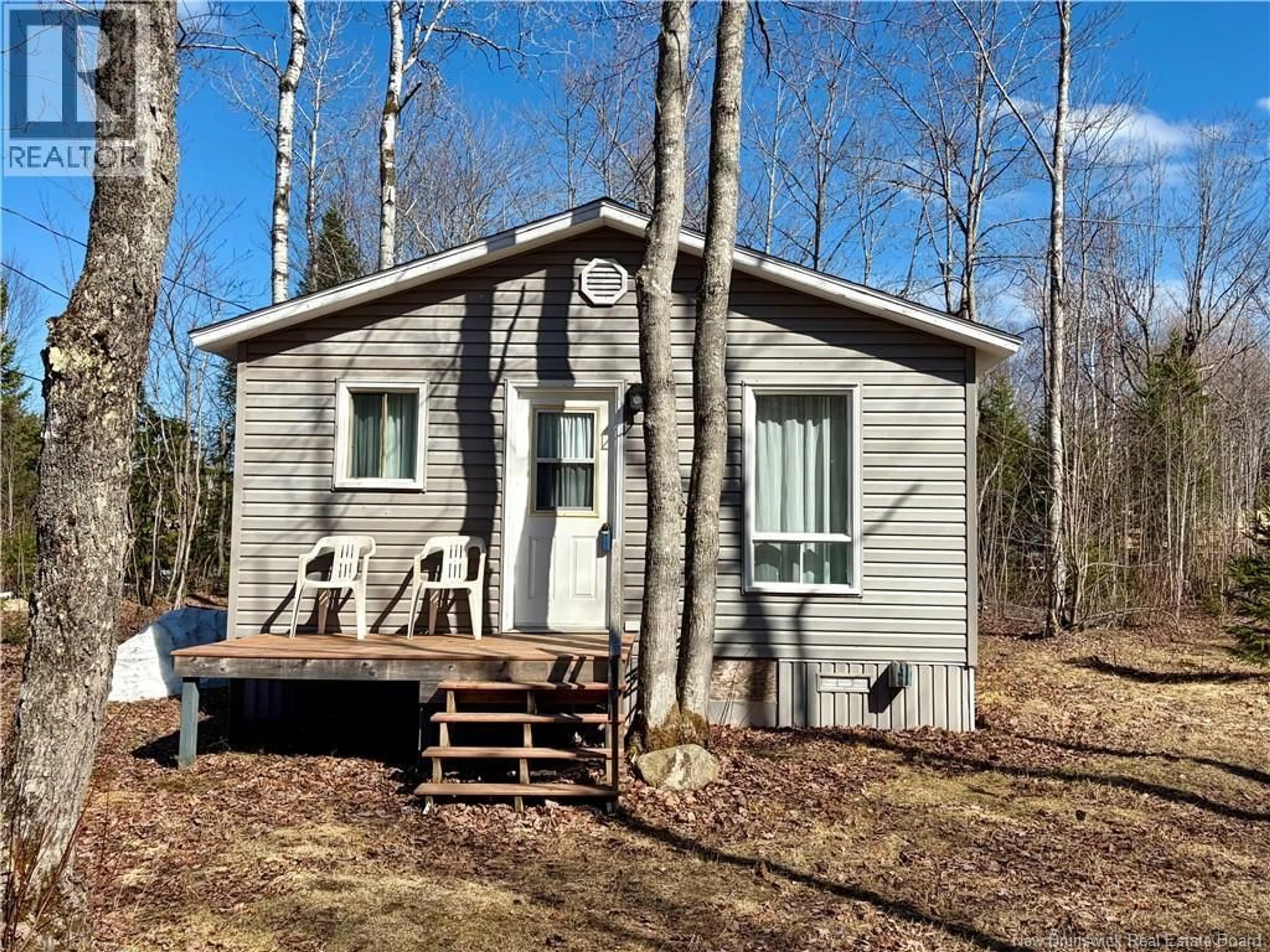 Home with vinyl exterior material, forest/trees view for Lot CAMP CHARLO DAM ROAD, Charlo New Brunswick E8E2T2