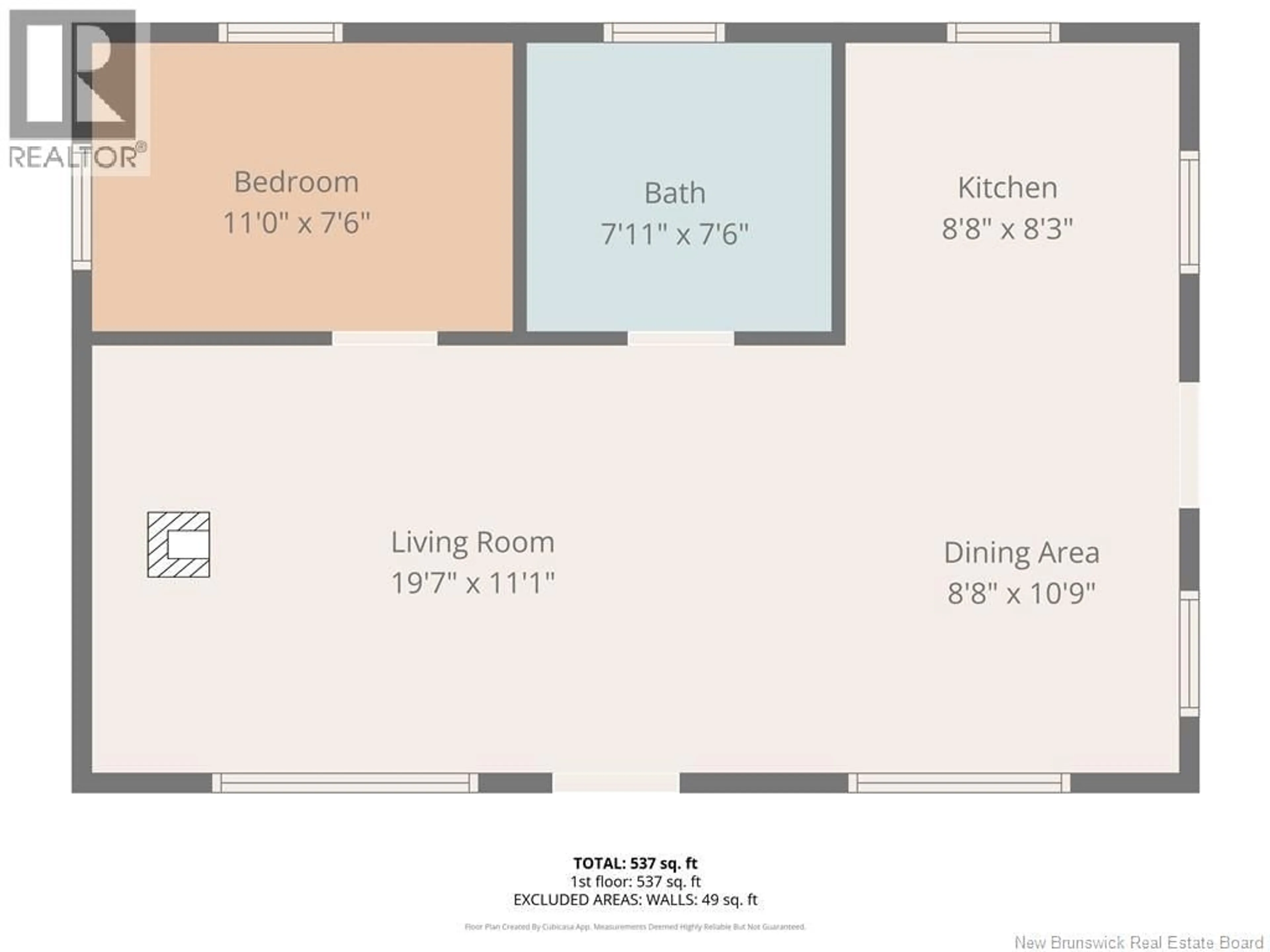 Floor plan for Lot CAMP CHARLO DAM ROAD, Charlo New Brunswick E8E2T2