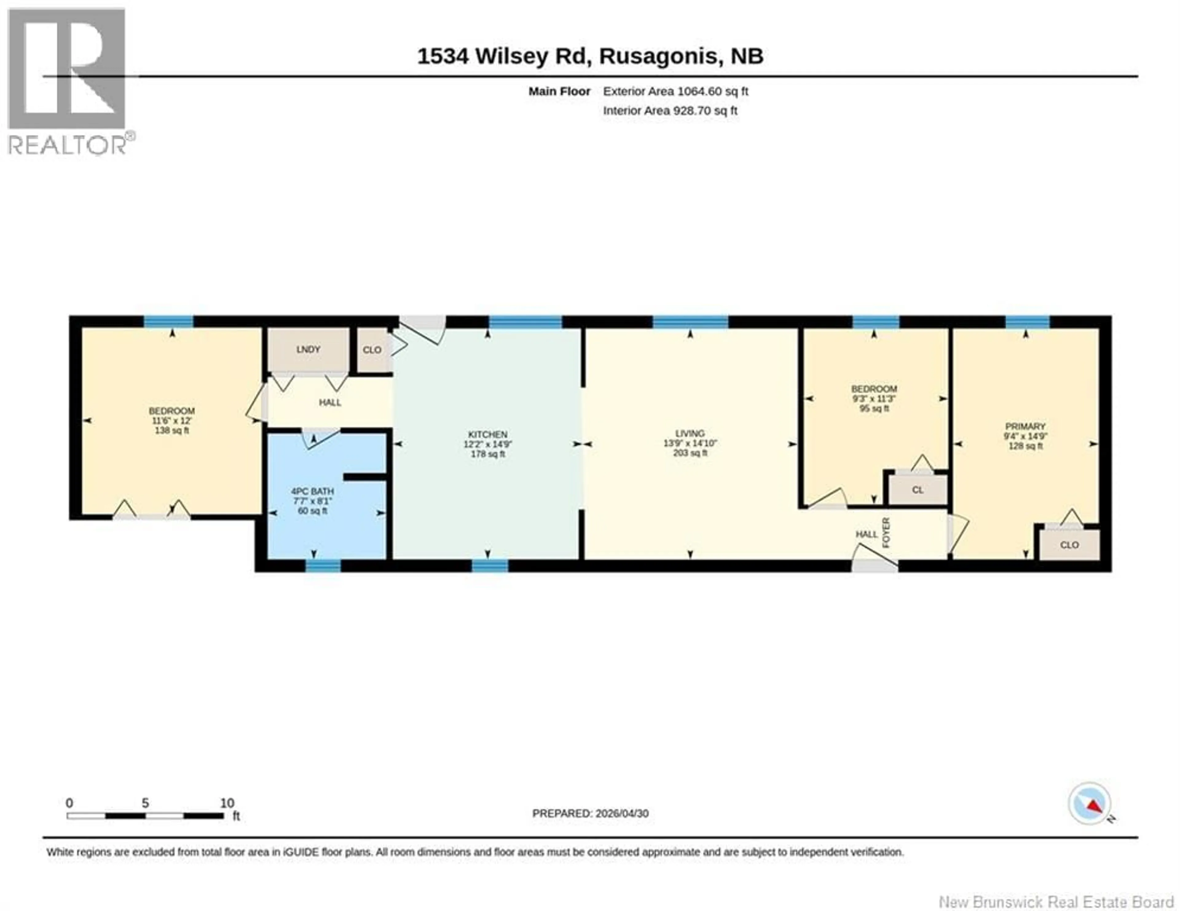 Floor plan for 1534 WILSEY ROAD, Rusagonis New Brunswick E3B9T5