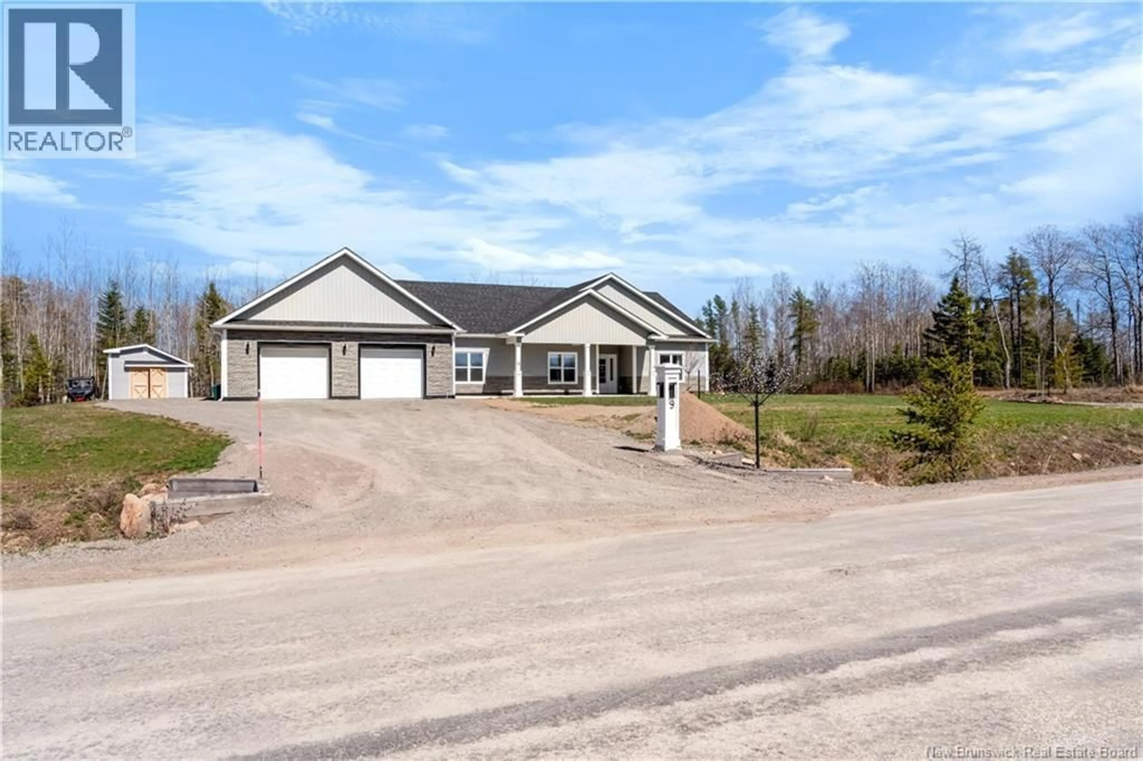 A pic from outside/outdoor area/front of a property/back of a property/a pic from drone, building for 9 FLYNN STREET, Pine Glen New Brunswick E1J0H5