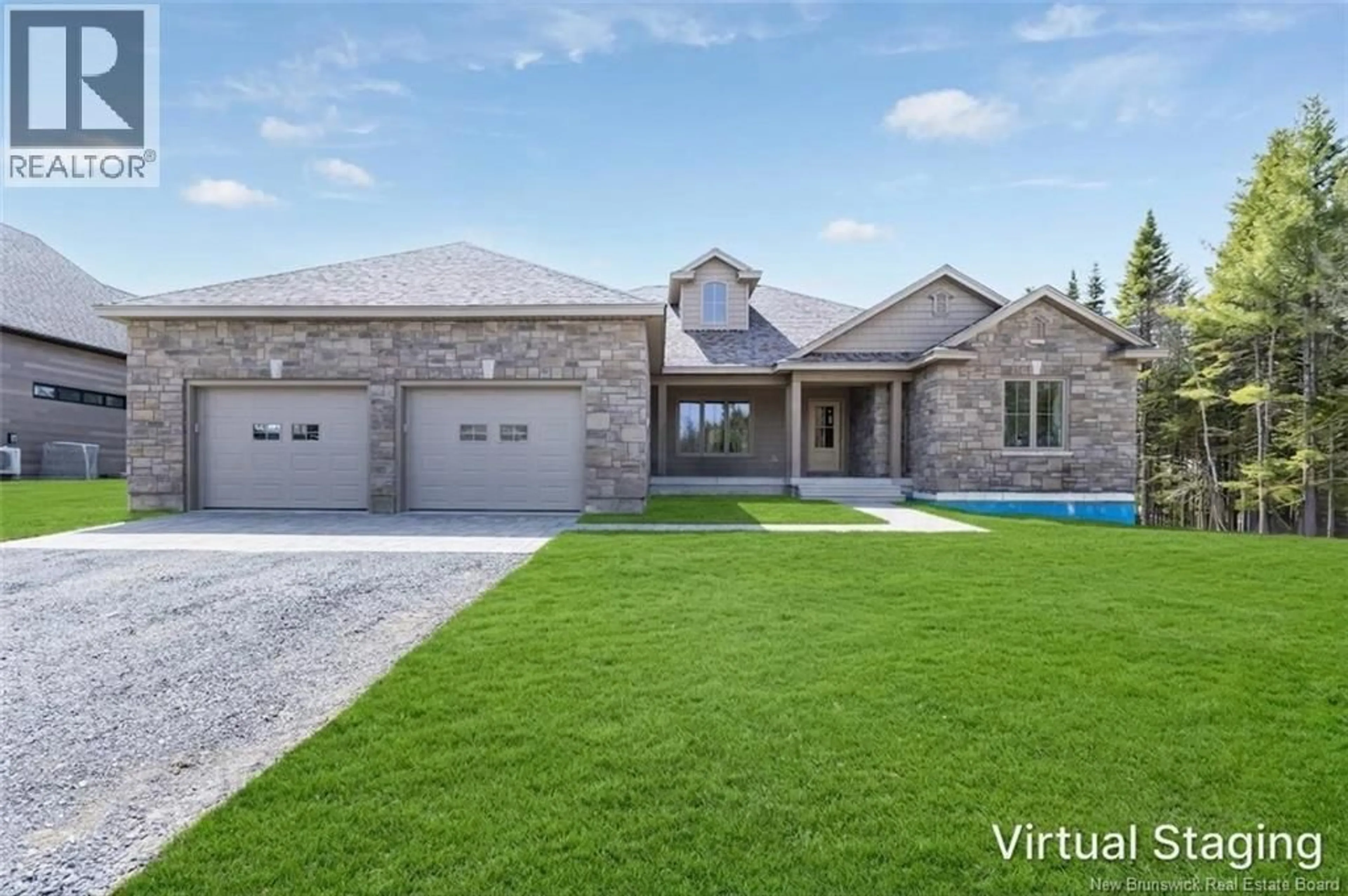 Home with brick exterior material, street for 158 STONEHILL LANE, Fredericton New Brunswick E3G0J6