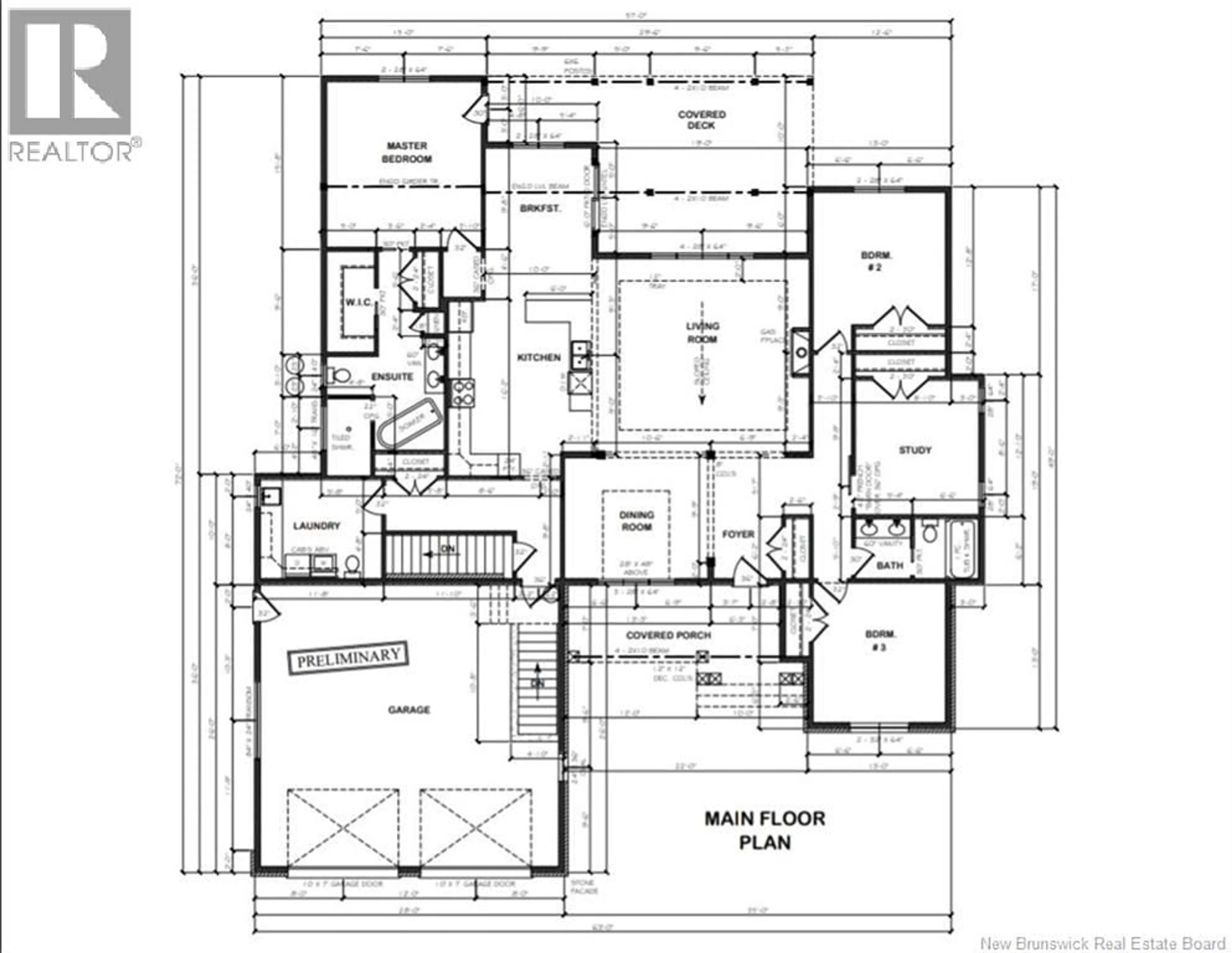 Floor plan for 158 STONEHILL LANE, Fredericton New Brunswick E3G0J6