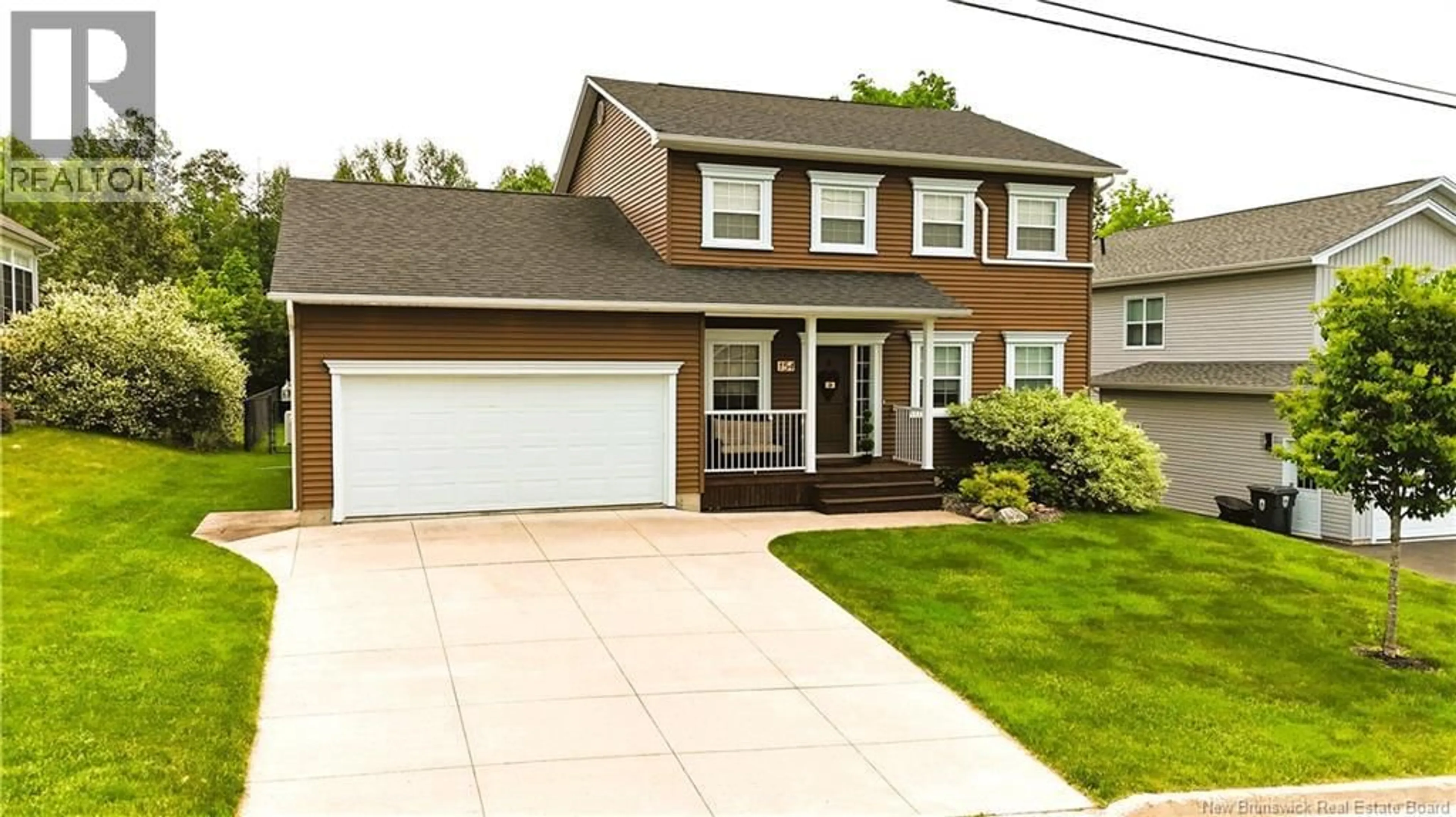 Home with vinyl exterior material, street for 154 MITCHELL WAYNE DRIVE, Fredericton New Brunswick E3G0B8