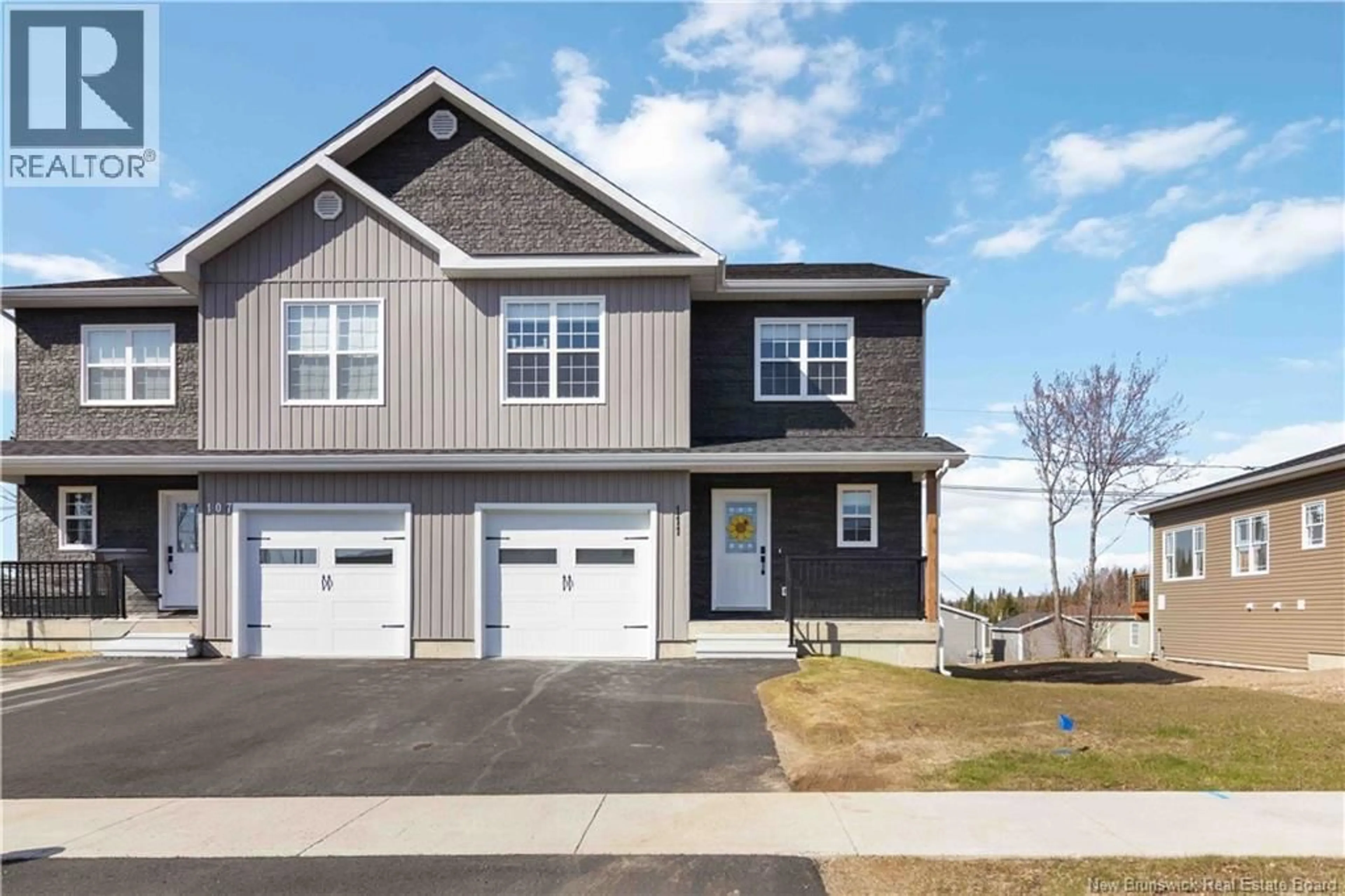 Home with vinyl exterior material, street for 111 GLENNORTH STREET, Fredericton New Brunswick E3G0A3