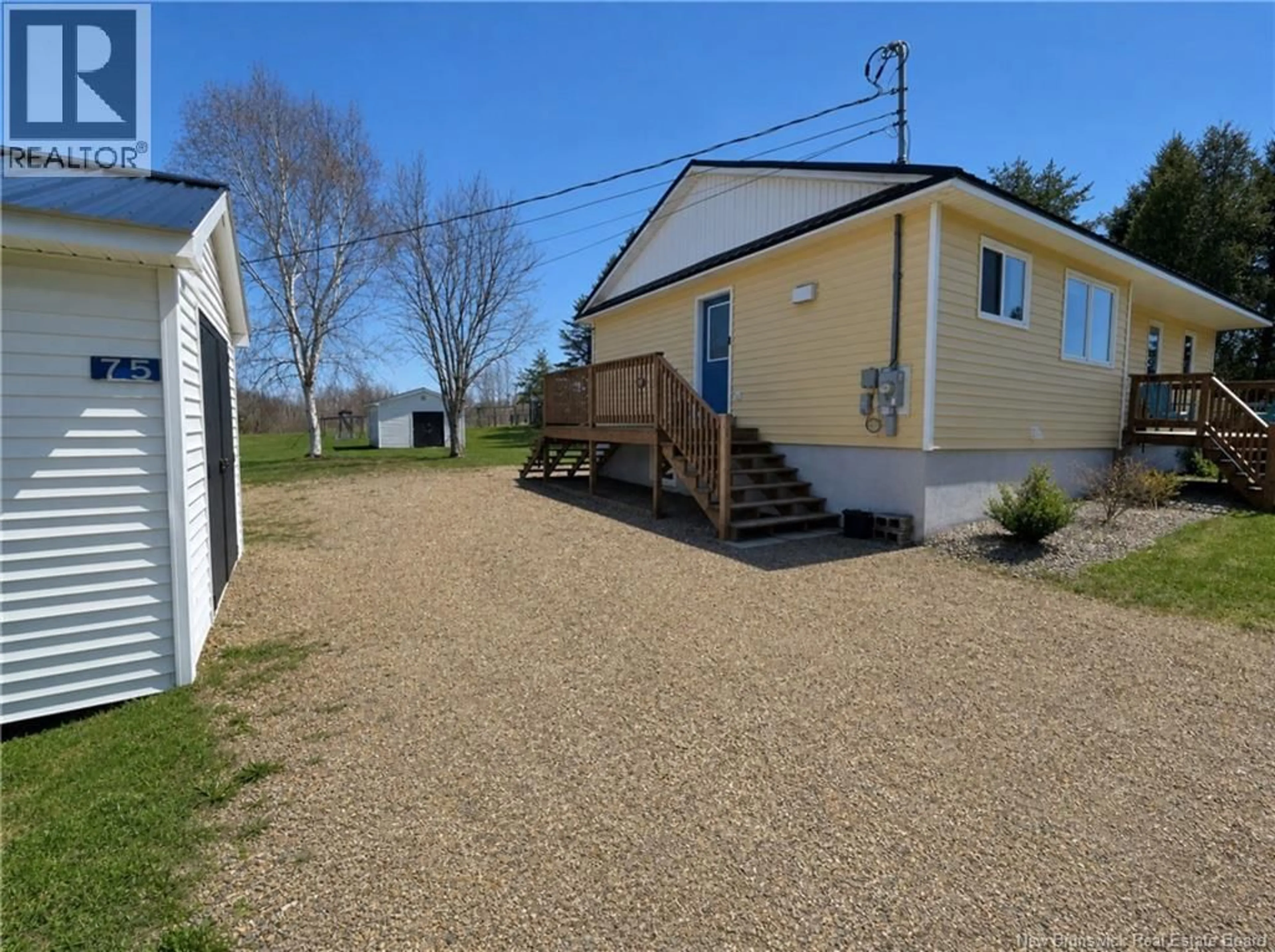 A pic from outside/outdoor area/front of a property/back of a property/a pic from drone, street for 75 HESLER DRIVE, Sackville New Brunswick E4L3E7