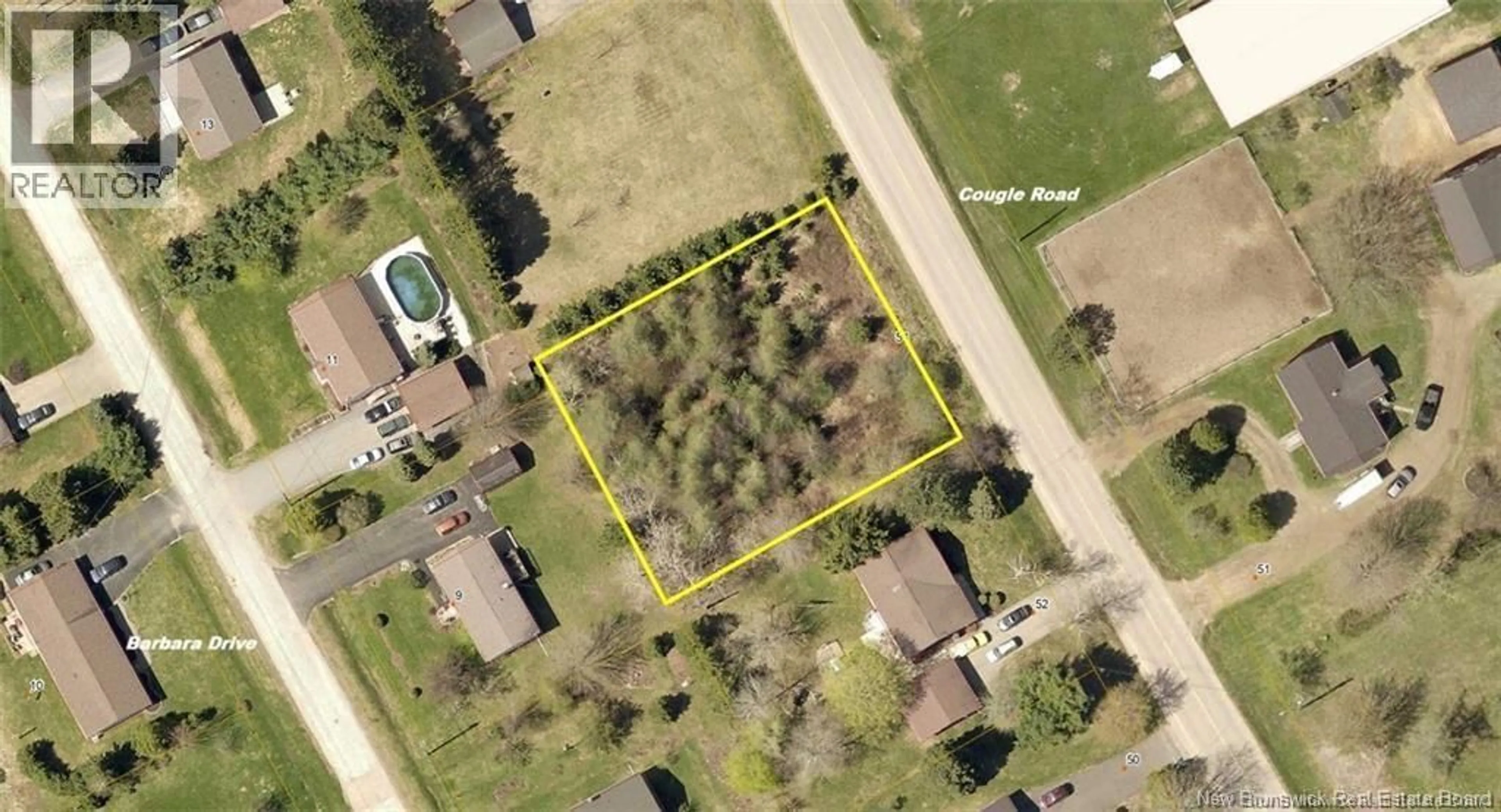 A pic from outside/outdoor area/front of a property/back of a property/a pic from drone, street for 54 COUGLE ROAD, Sussex Corner New Brunswick E4E2S6