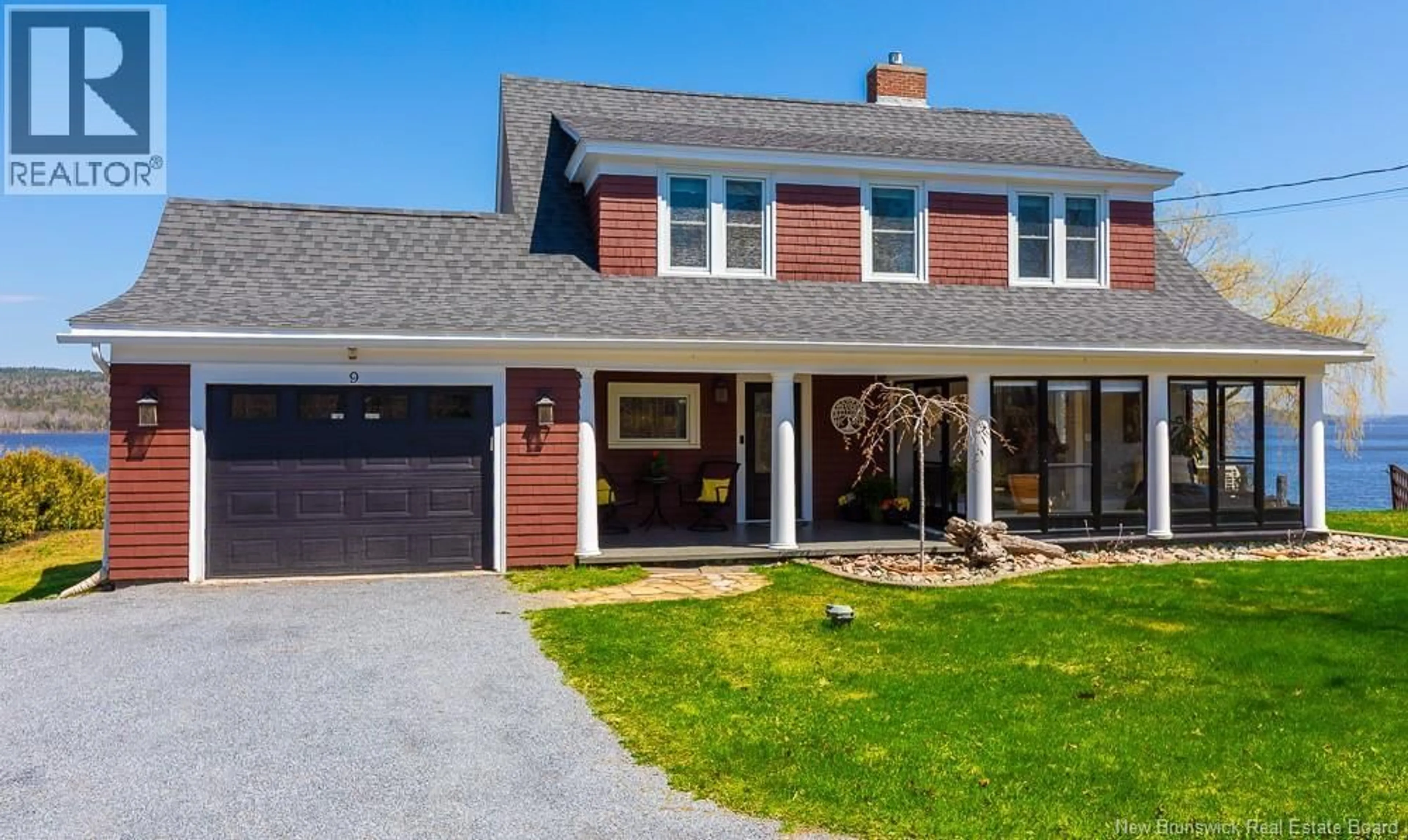 Home with vinyl exterior material, street for 9 DRIFTWOOD LANE, Grand Bay-Westfield New Brunswick E5K3G5