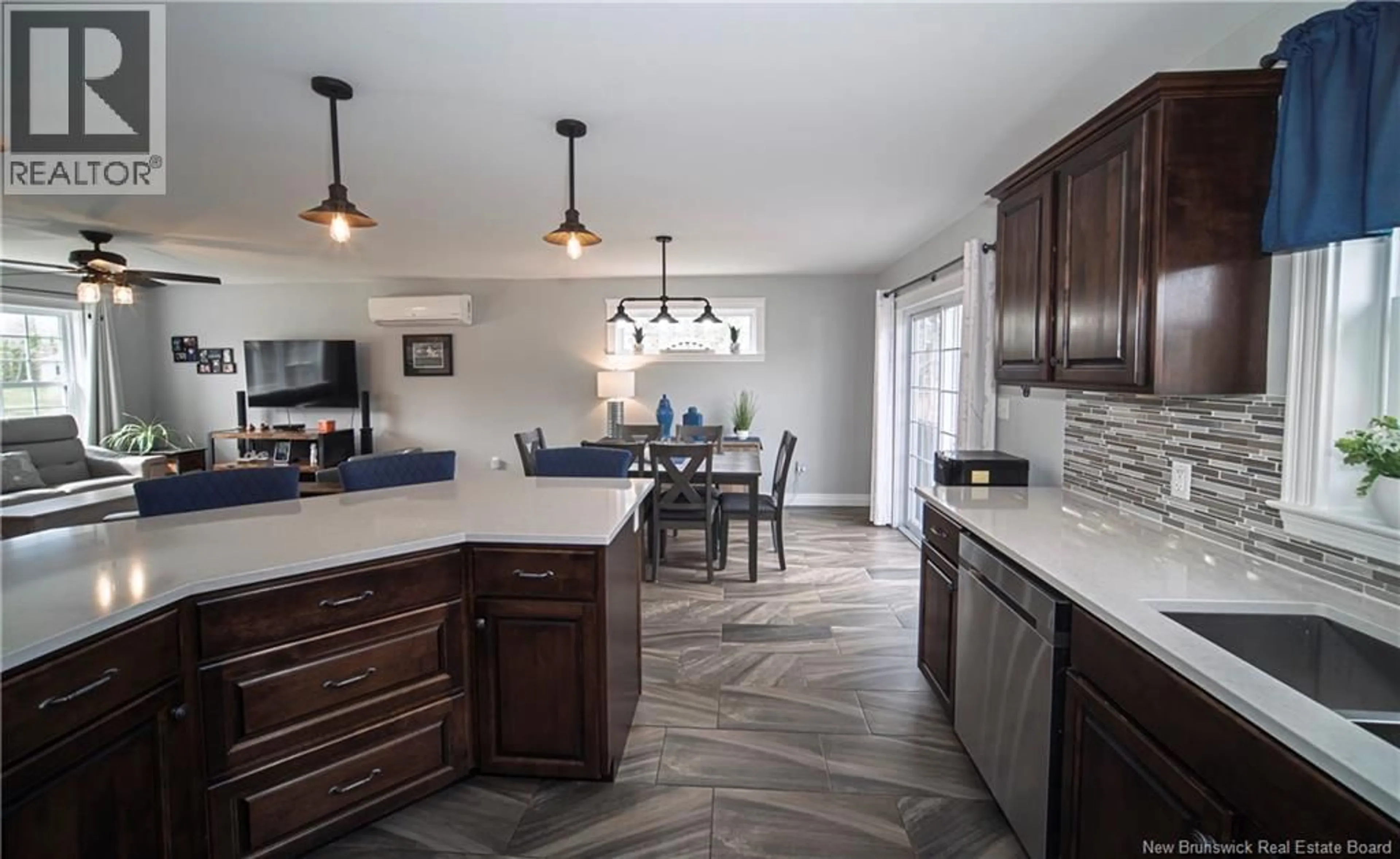 Open concept kitchen, ceramic/tile floor for 4 SANDRA LANE, Geary New Brunswick E2V0L2