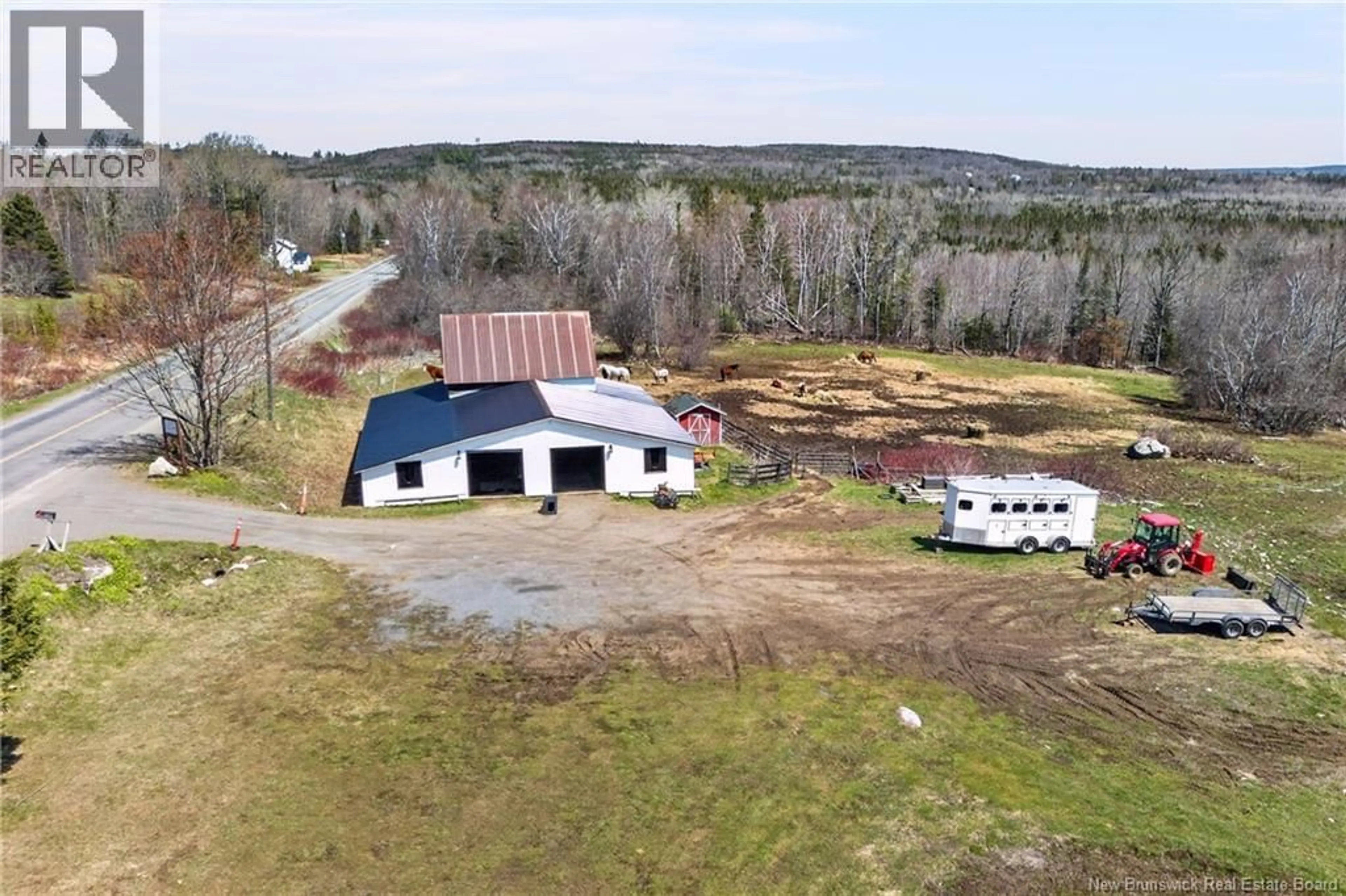 A pic from outside/outdoor area/front of a property/back of a property/a pic from drone, building for 1602 ROUTE 635, Harvey New Brunswick E6K1C2