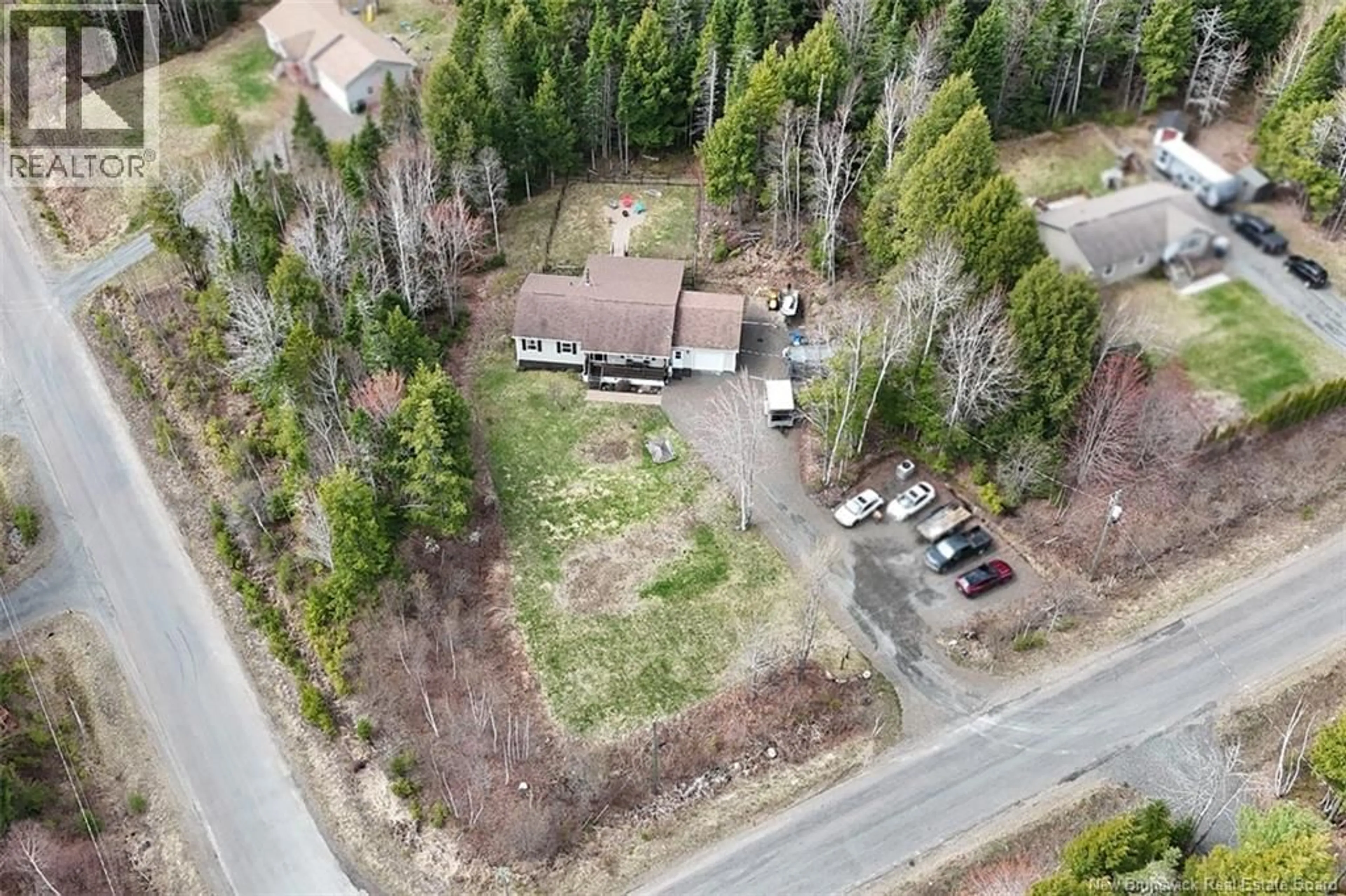 A pic from outside/outdoor area/front of a property/back of a property/a pic from drone, forest/trees view for 58 OLIVE BRANCH ROAD, Rusagonis New Brunswick E3B0B3