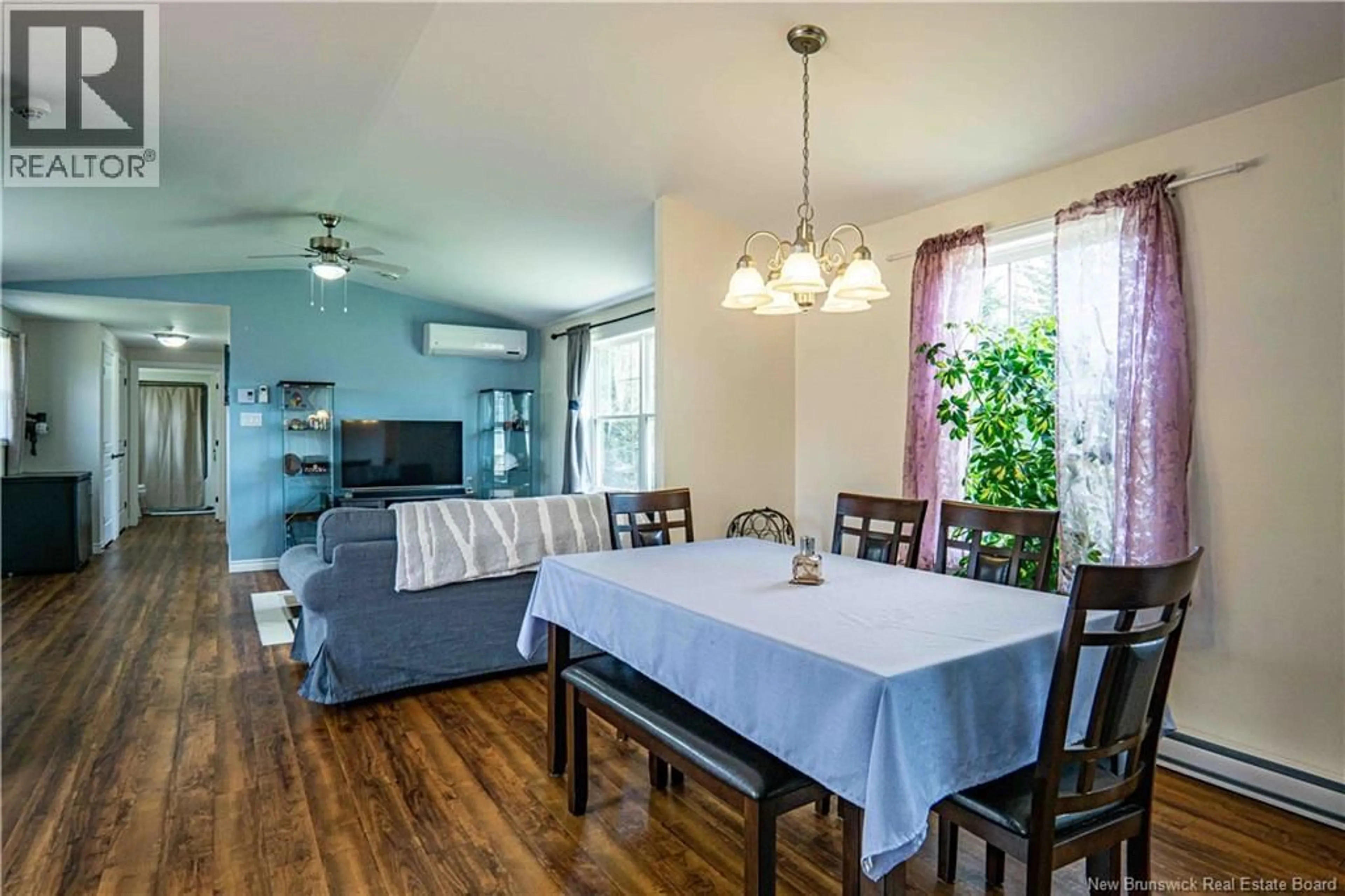 Dining room, wood/laminate floor for 66 TIMBERLAND DRIVE, Rusagonis New Brunswick E3B0P7