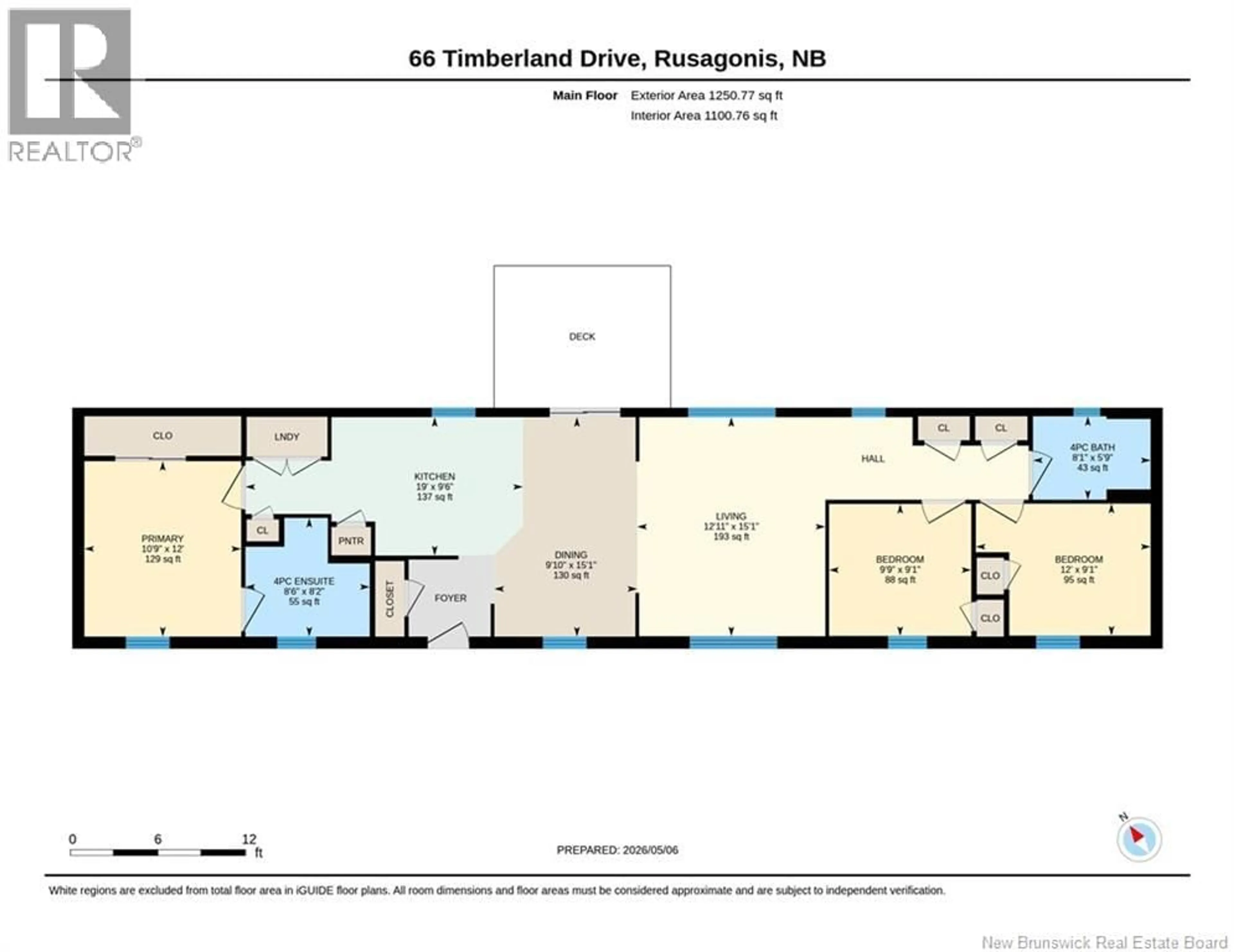 Floor plan for 66 TIMBERLAND DRIVE, Rusagonis New Brunswick E3B0P7