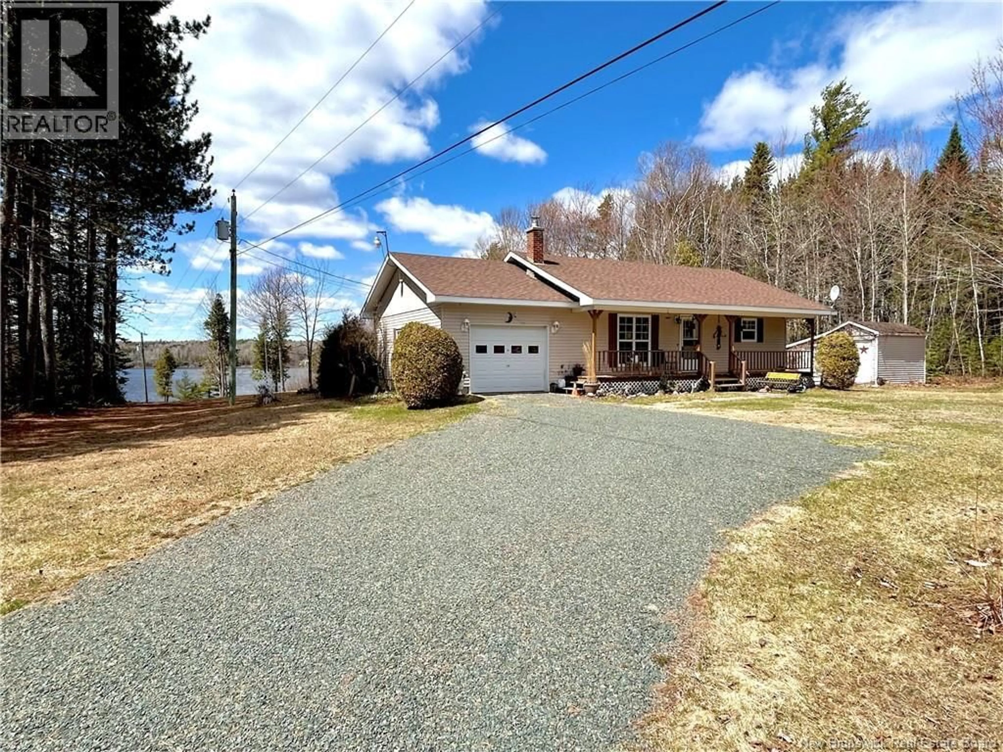 A pic from outside/outdoor area/front of a property/back of a property/a pic from drone, water/lake/river/ocean view for 3249 ROUTE 118, South Nelson New Brunswick E1N6C8
