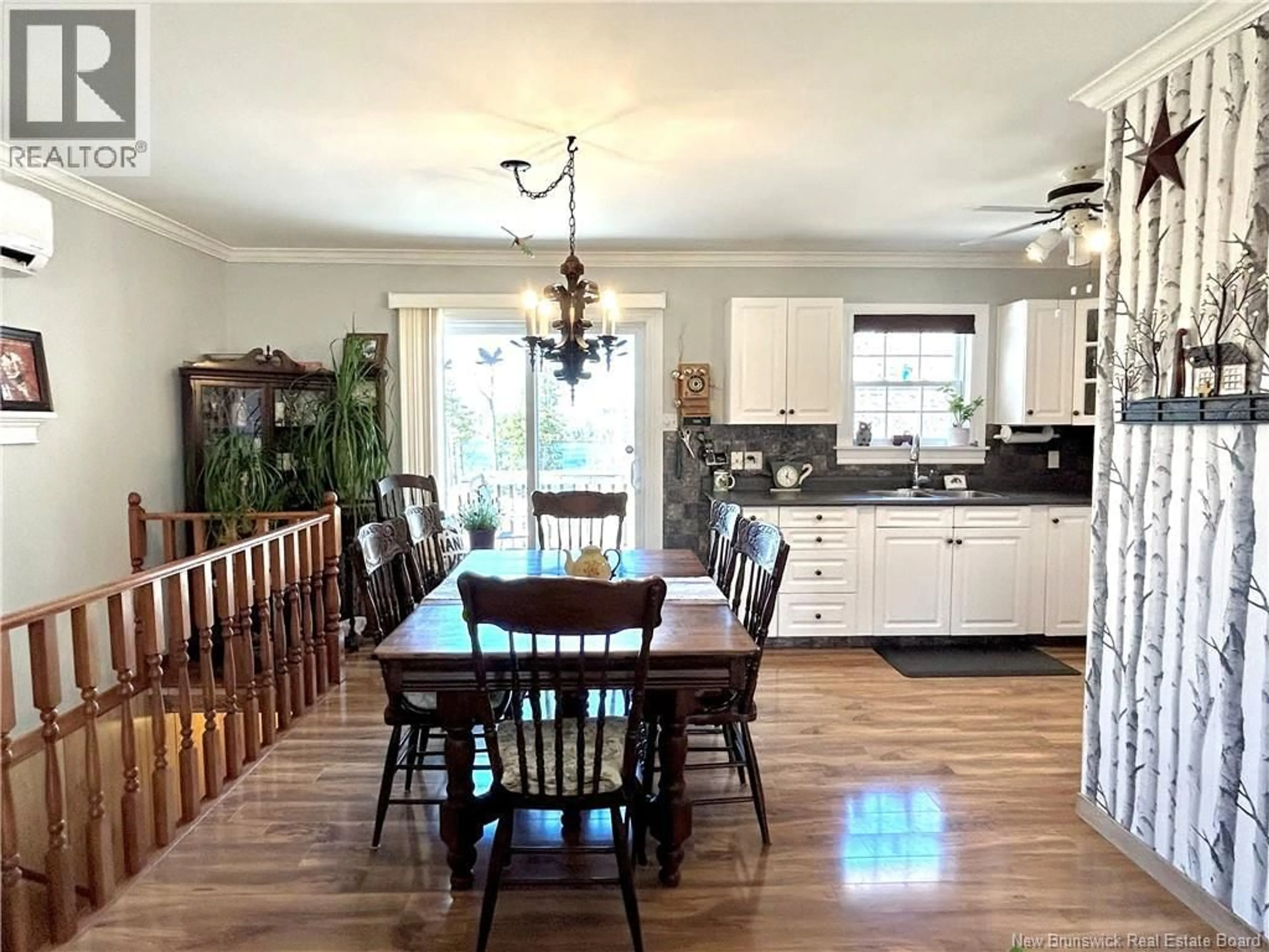 Open concept kitchen, wood/laminate floor for 3249 ROUTE 118, South Nelson New Brunswick E1N6C8