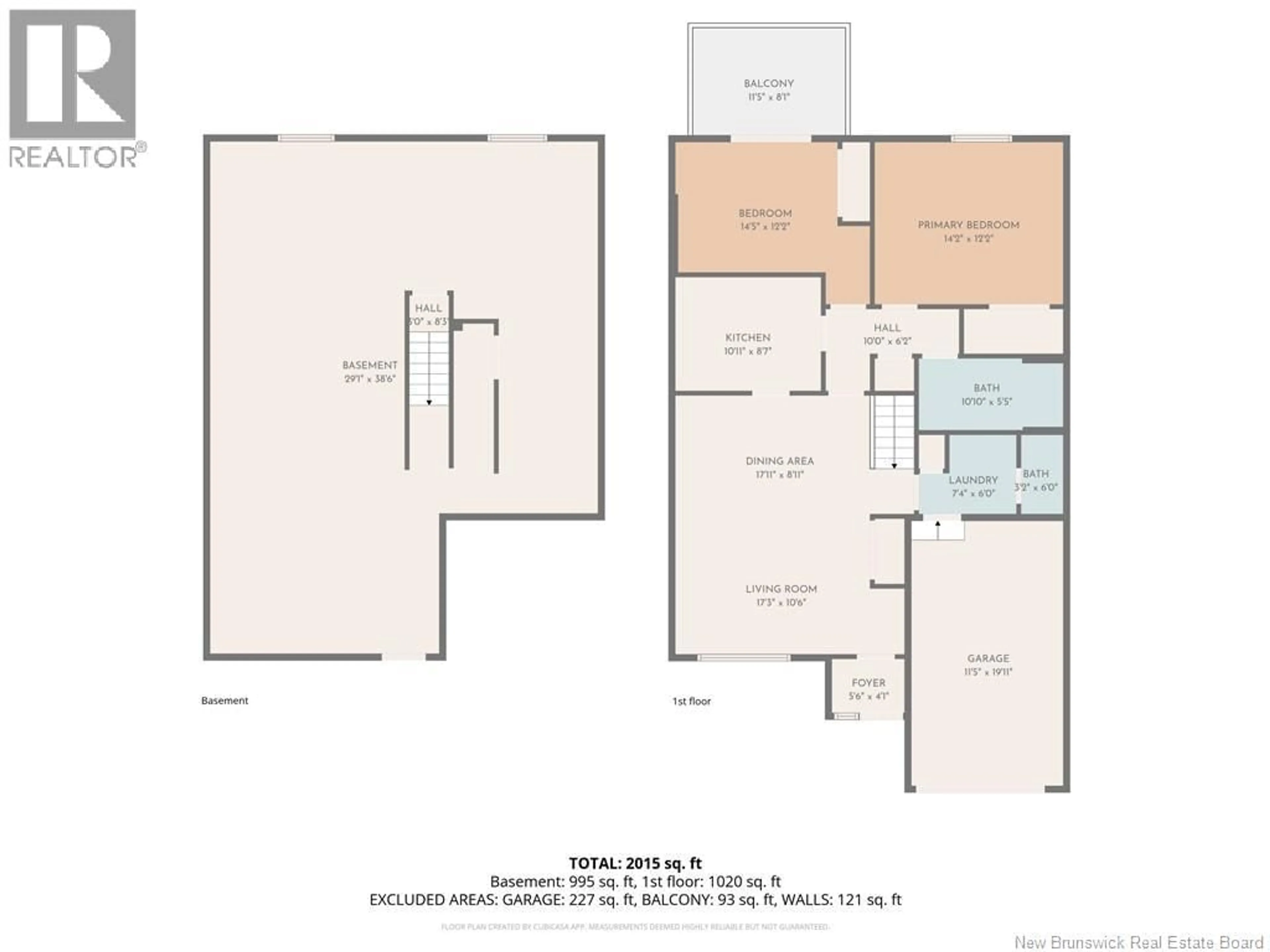 Floor plan for 5 ABBIE PLACE, Saint John New Brunswick E2M5T3