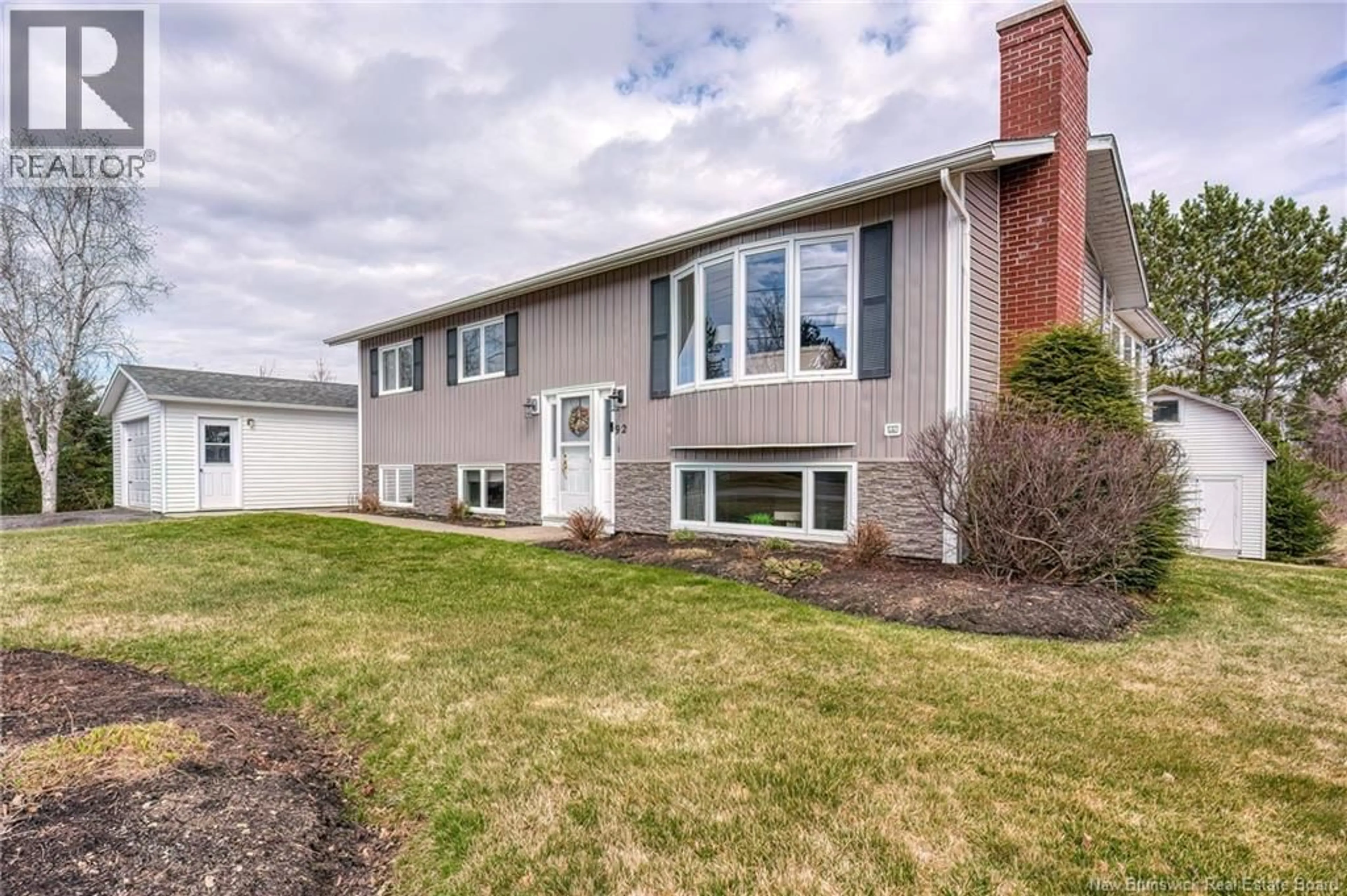 Home with vinyl exterior material, street for 92 HILLCREST DRIVE, Perth-Andover New Brunswick E7H2H2