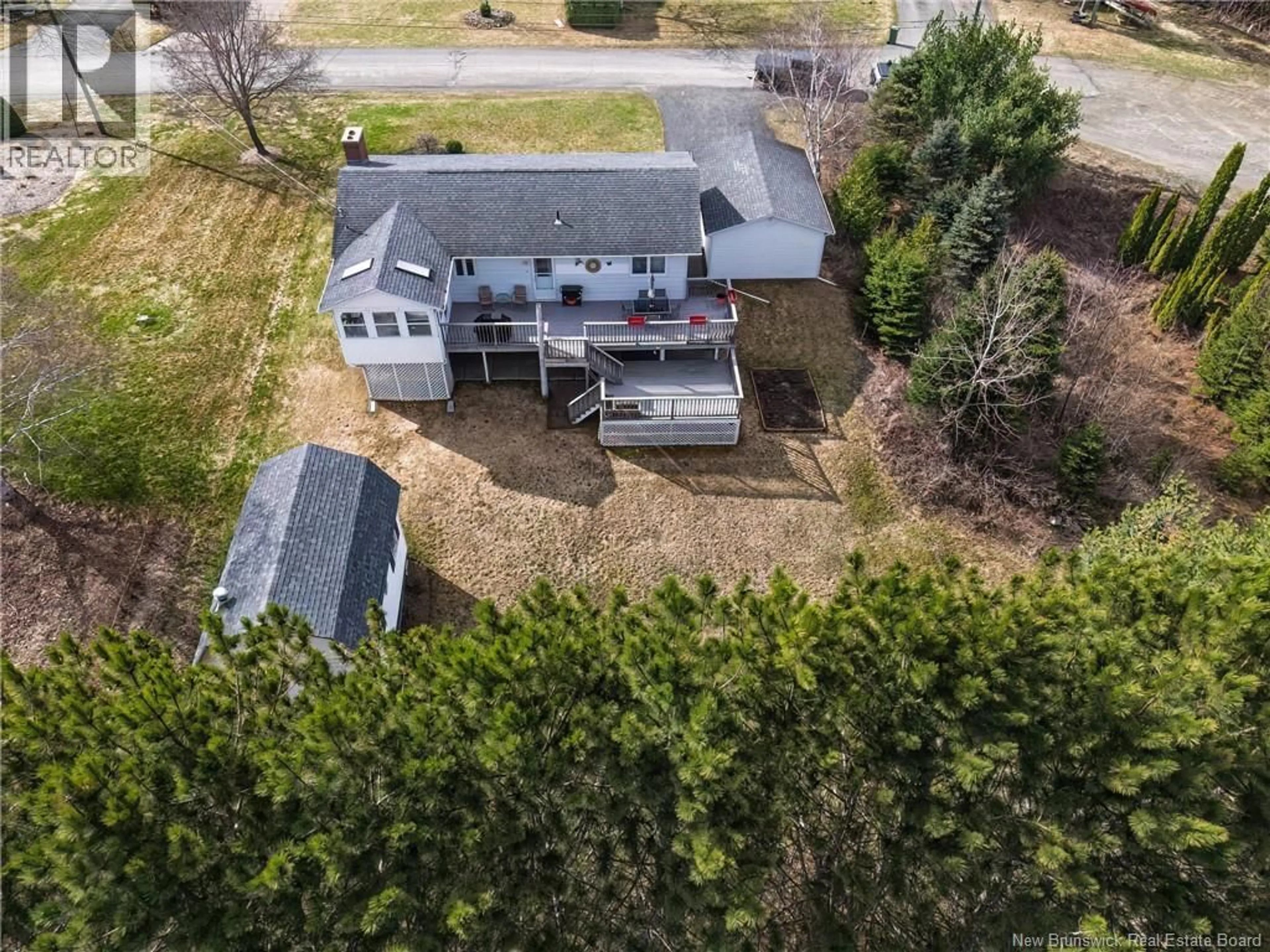 A pic from outside/outdoor area/front of a property/back of a property/a pic from drone, unknown for 92 HILLCREST DRIVE, Perth-Andover New Brunswick E7H2H2