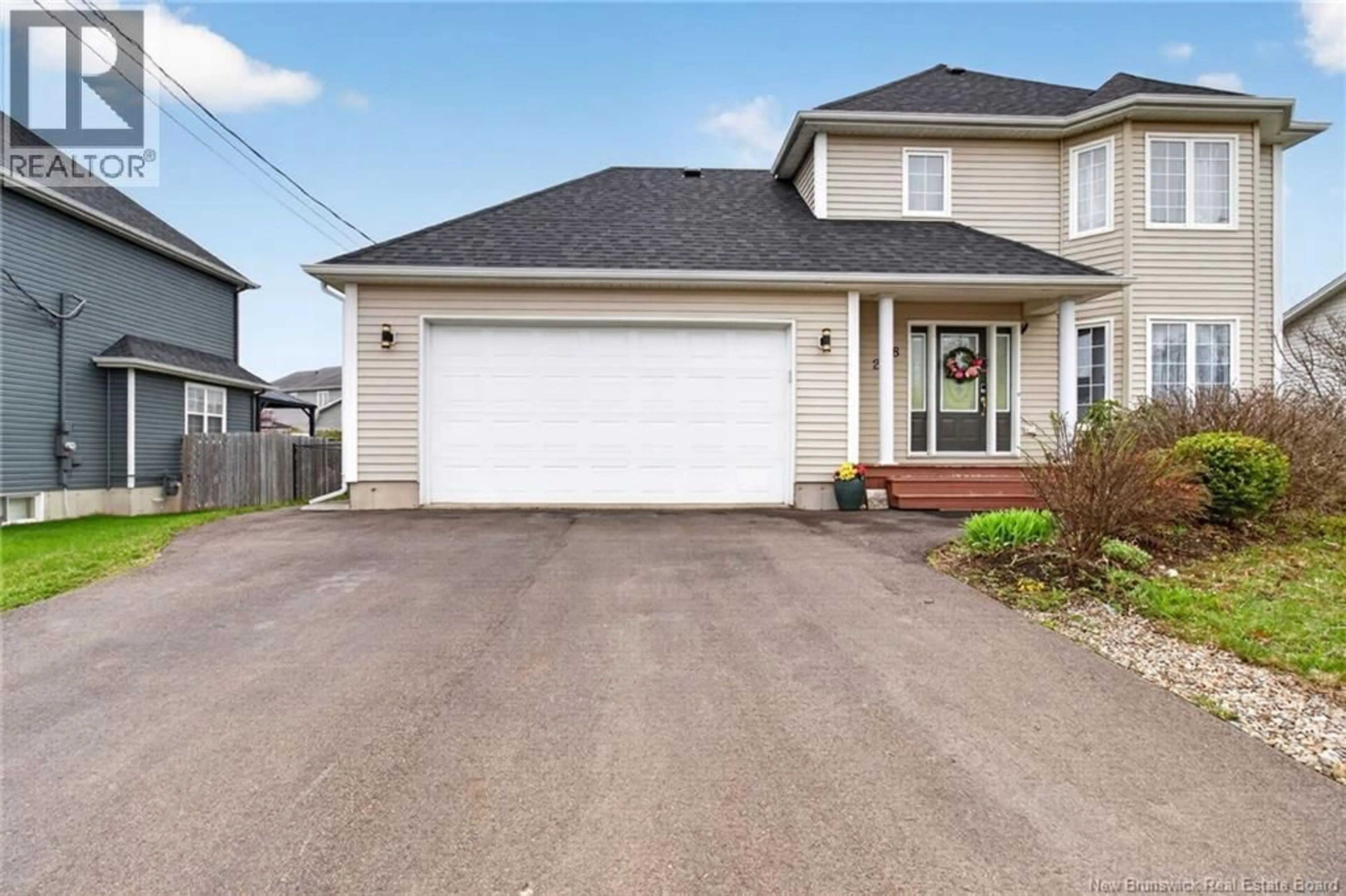 Home with vinyl exterior material, street for 228 RENNICK ROAD, Moncton New Brunswick E1G4Y1