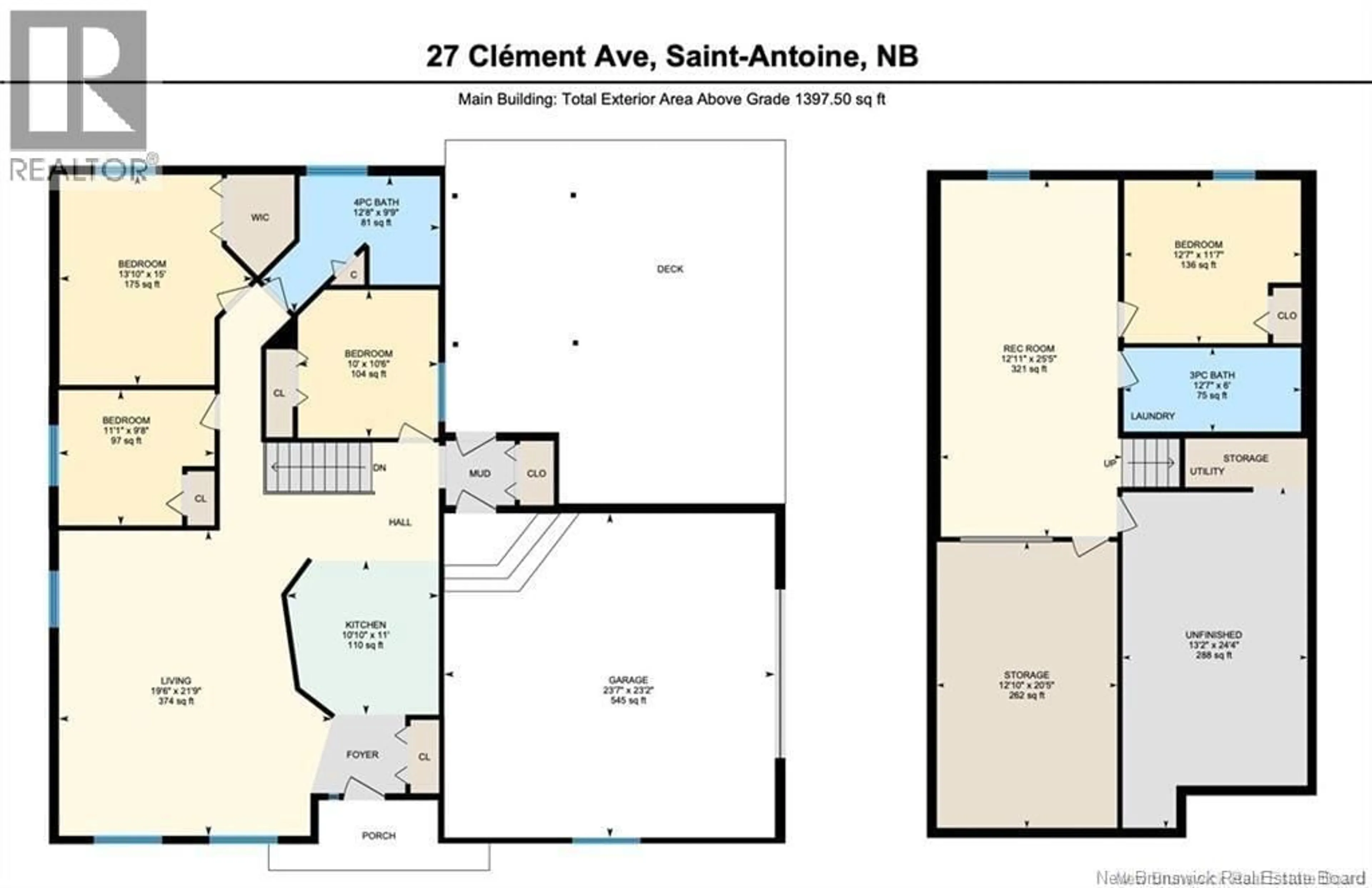 Floor plan for 27 CLEMENT AVENUE, Saint-Antoine New Brunswick E4V1E3