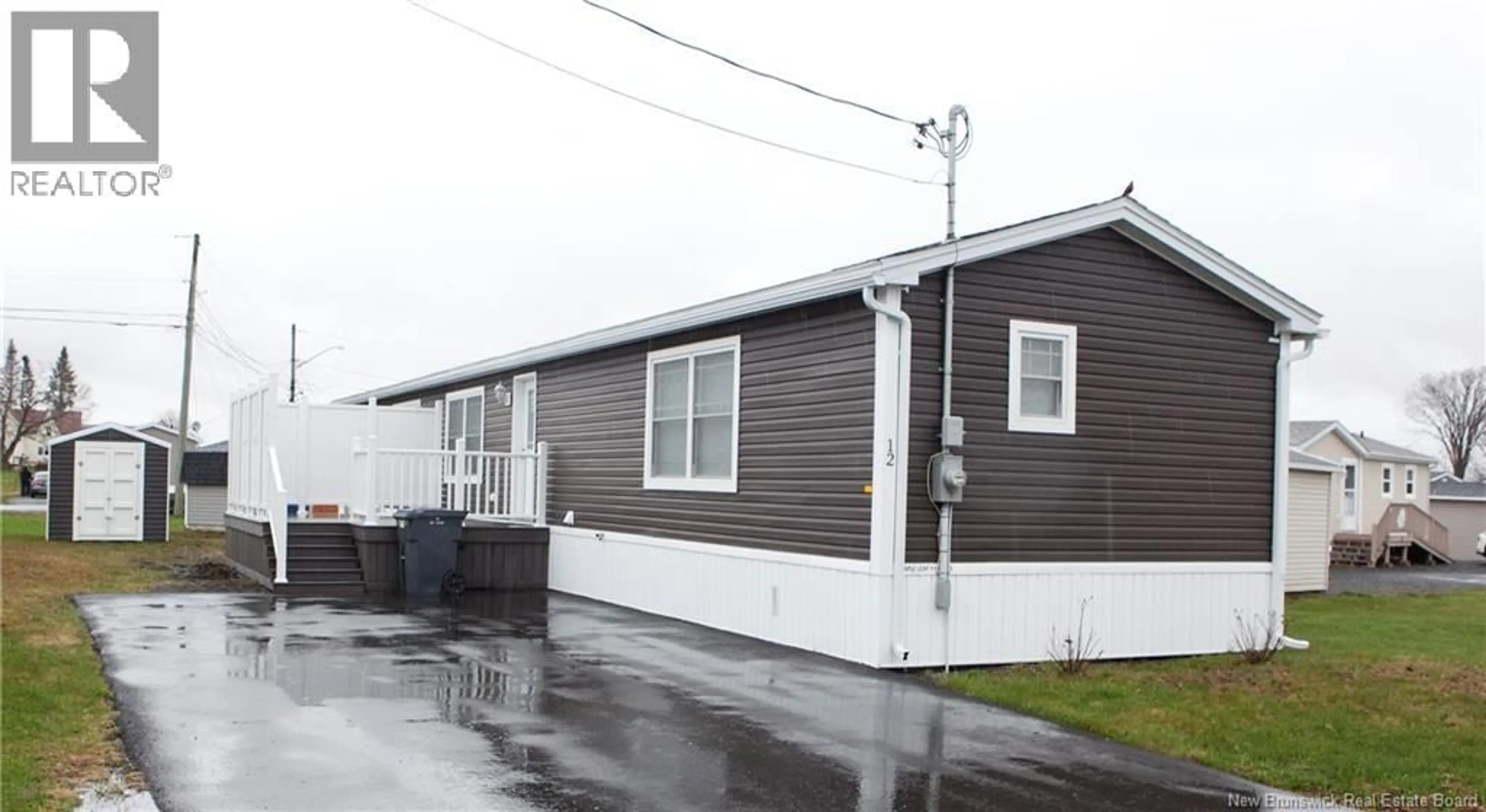Home with vinyl exterior material, street for 12 HARVEST LANE, Jacksonville New Brunswick E7M0H7