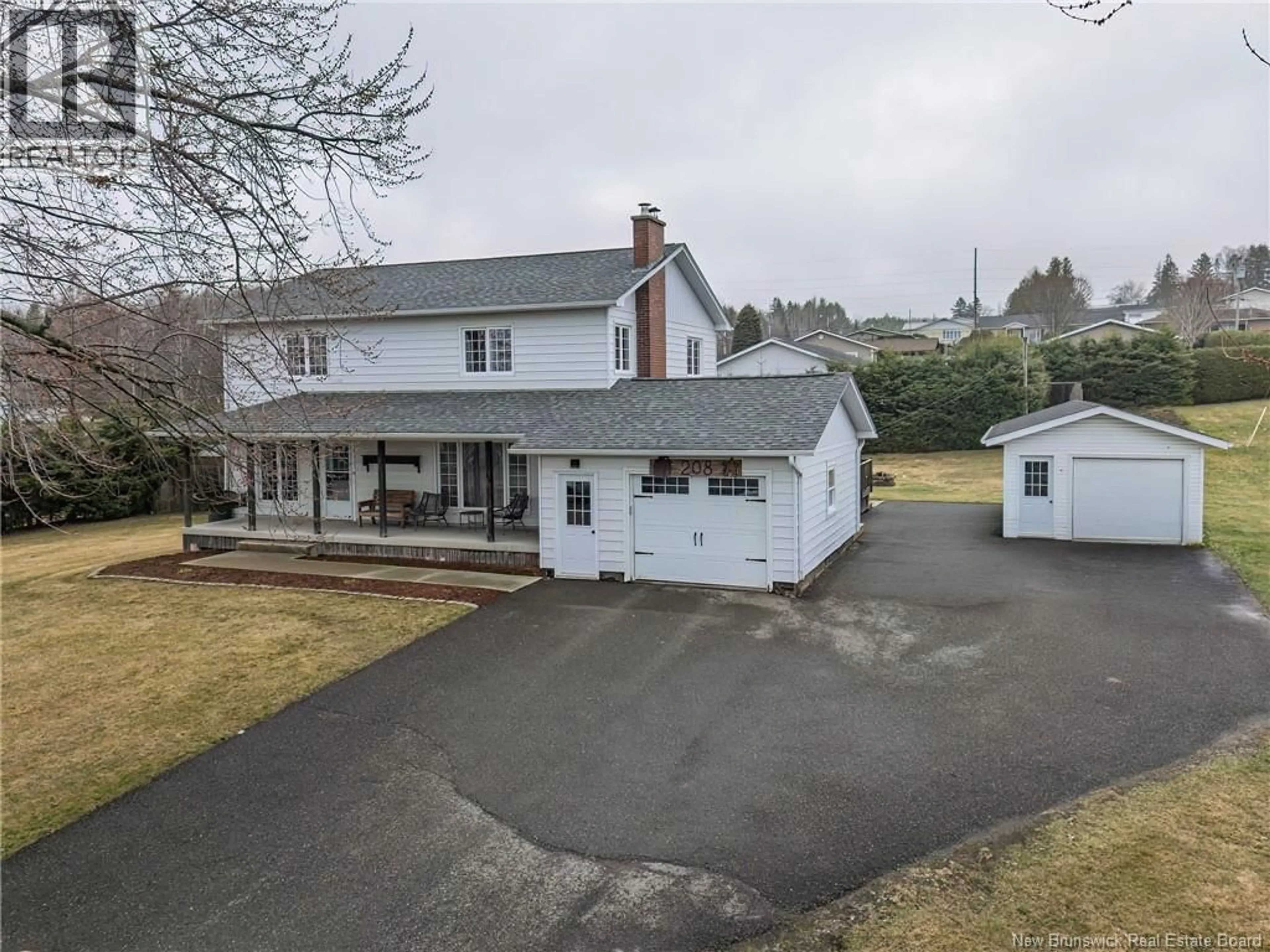 A pic from outside/outdoor area/front of a property/back of a property/a pic from drone, street for 208 ST GEORGES ROAD, Grand Falls New Brunswick E3Y1C3