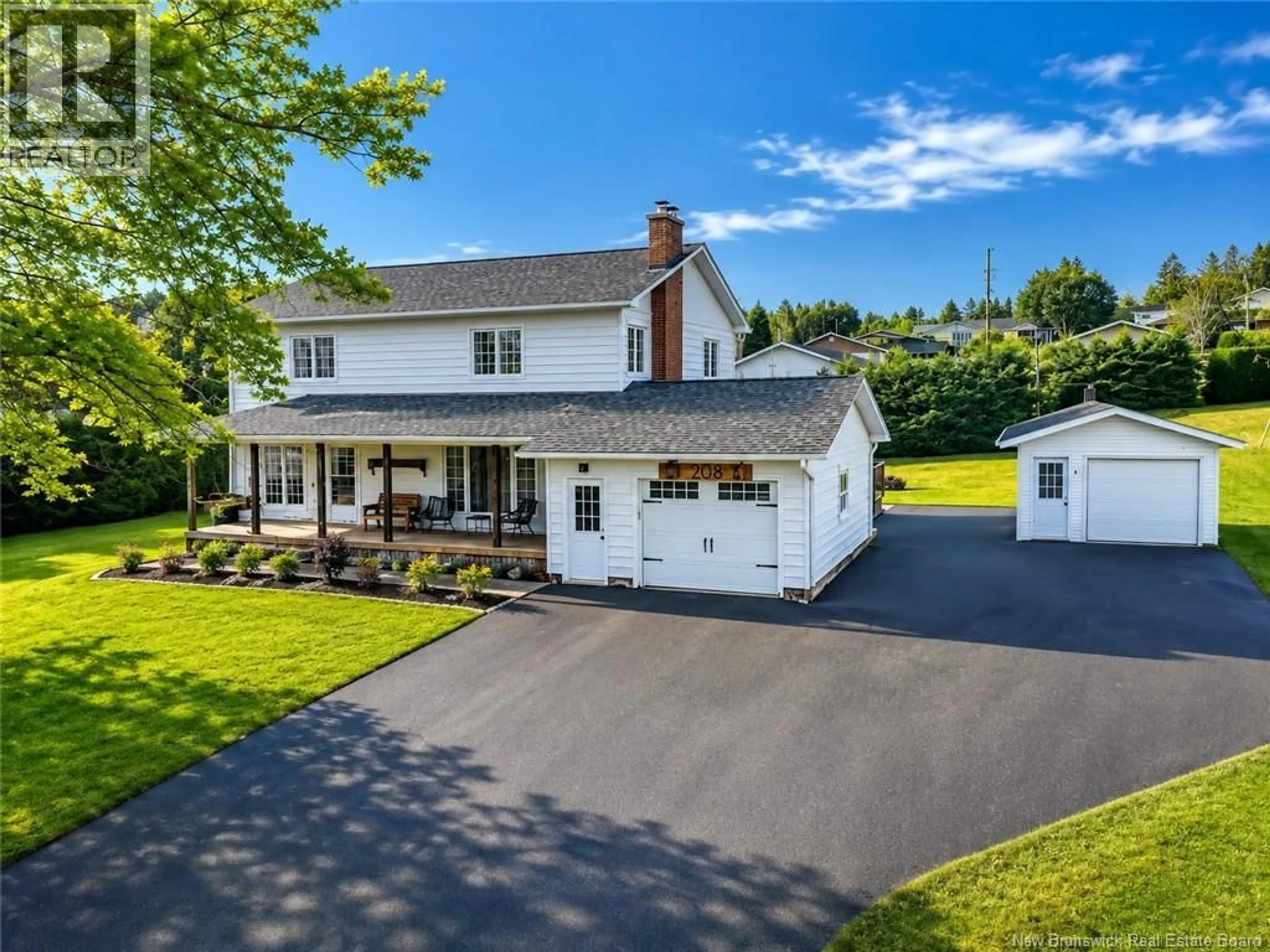 A pic from outside/outdoor area/front of a property/back of a property/a pic from drone, street for 208 ST GEORGES ROAD, Grand Falls New Brunswick E3Y1C3