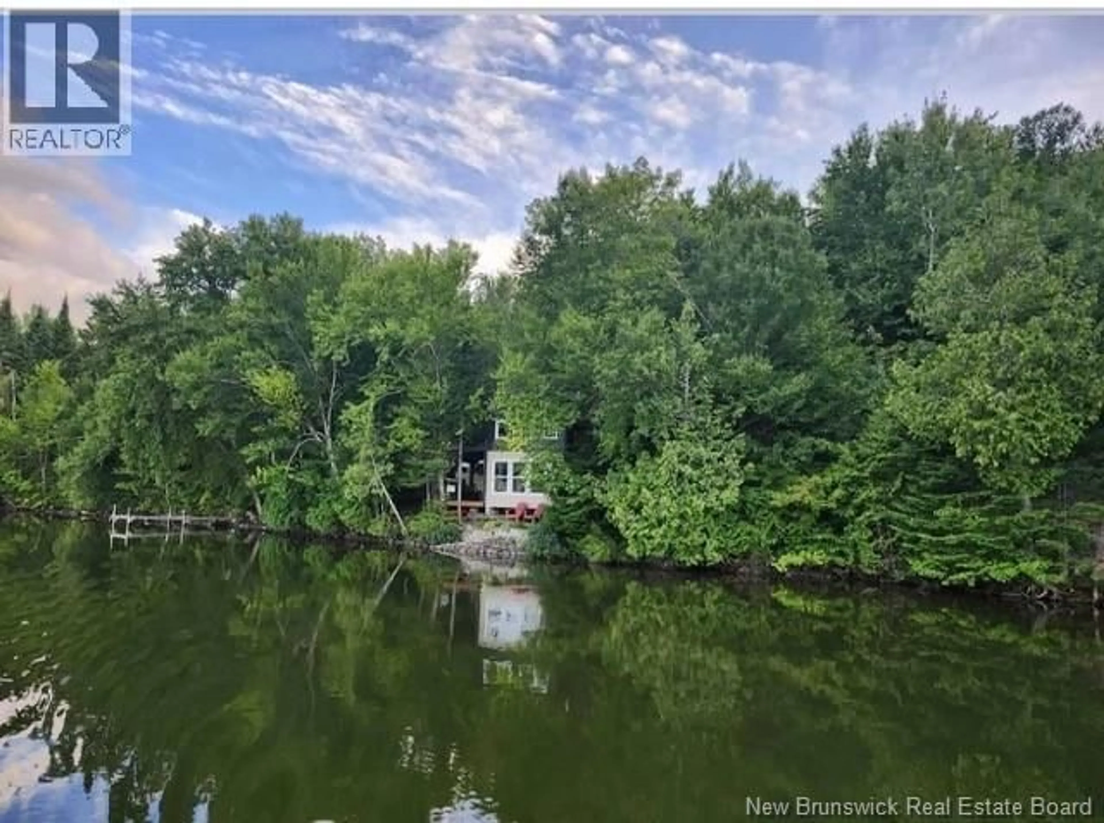A pic from outside/outdoor area/front of a property/back of a property/a pic from drone, water/lake/river/ocean view for 223 CH BEAULIEU CIRCLE, Saint-François-de-Madawaska New Brunswick E7A1A2