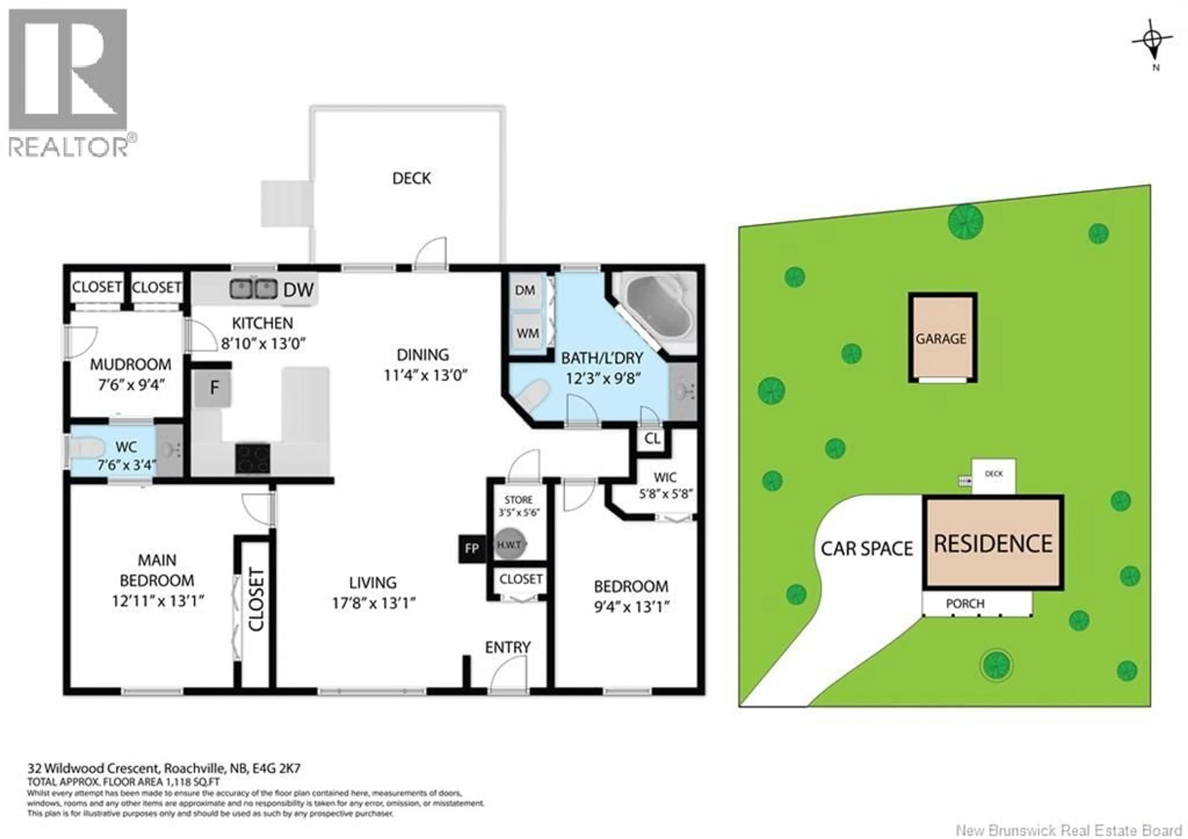 Floor plan for 32 WILDWOOD CRESCENT, Roachville New Brunswick E4G2K7