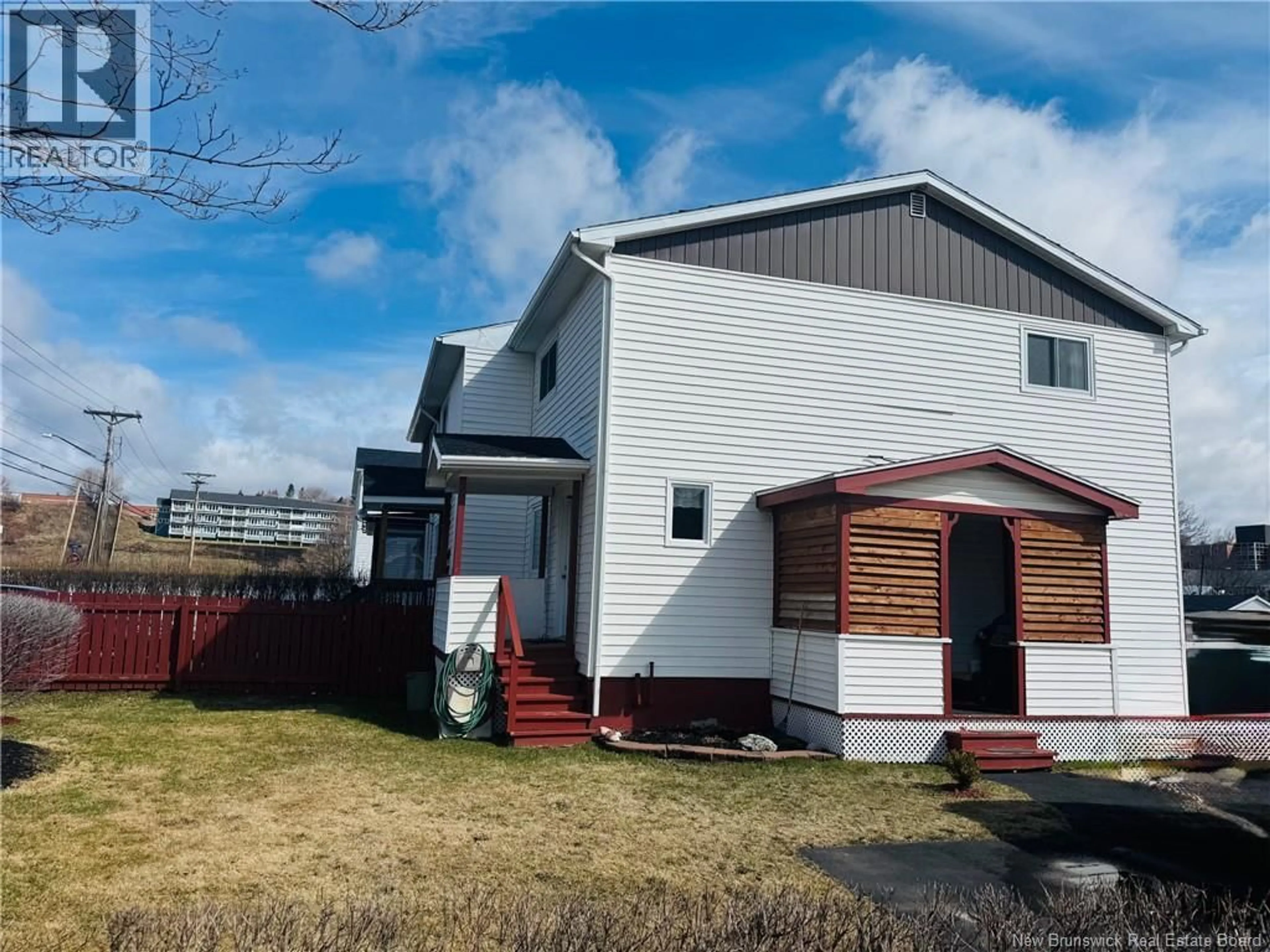Home with vinyl exterior material, street for 6 GALLANT DRIVE, Campbellton New Brunswick E3N2T6