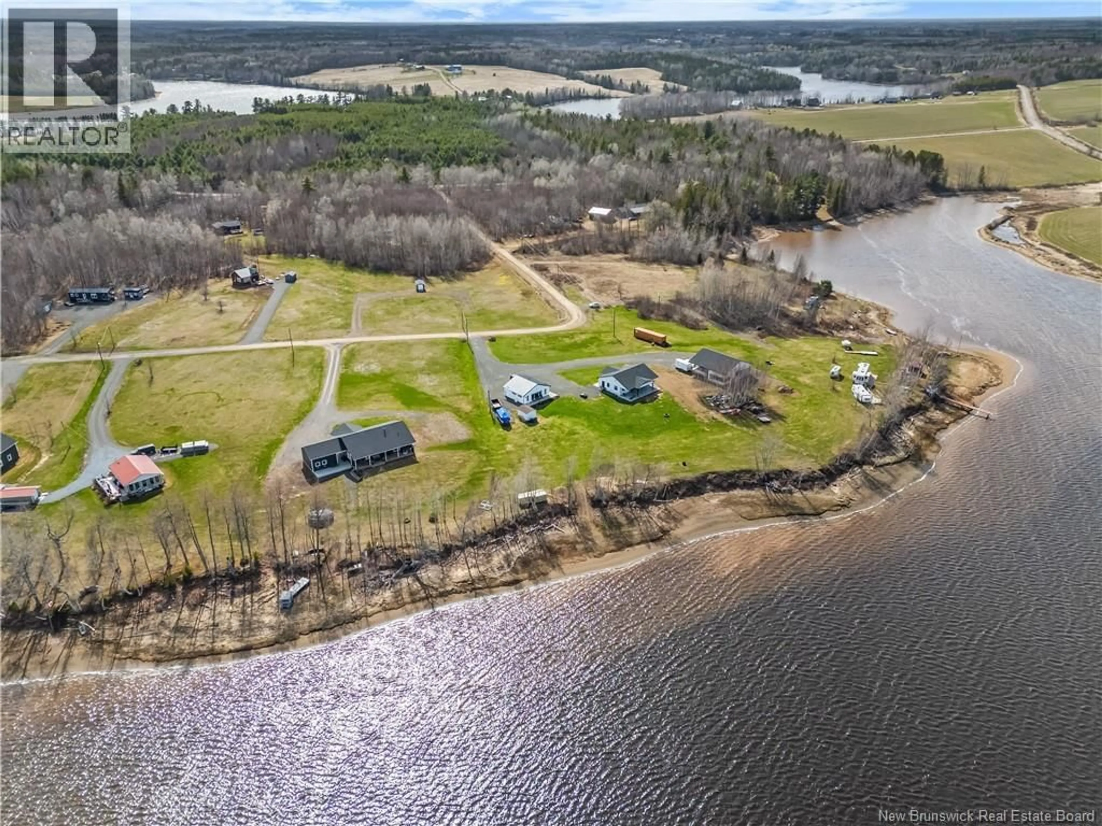 A pic from outside/outdoor area/front of a property/back of a property/a pic from drone, water/lake/river/ocean view for 22 DOUGLAS LANE, Bass River New Brunswick E4T0E4