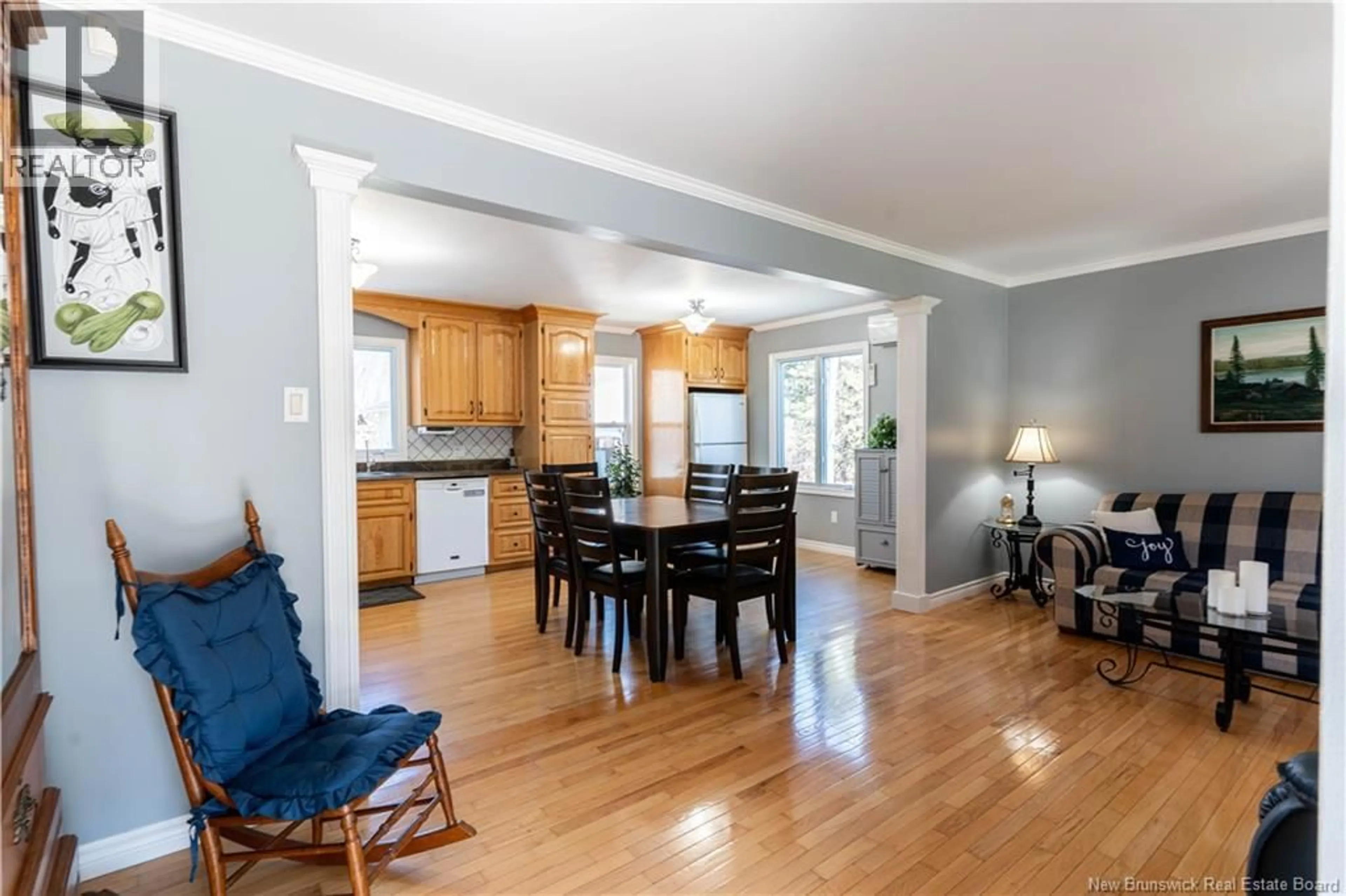 Open concept kitchen, wood/laminate floor for 1099 ROUTE 415, Warwick Settlement New Brunswick E9E1Y6
