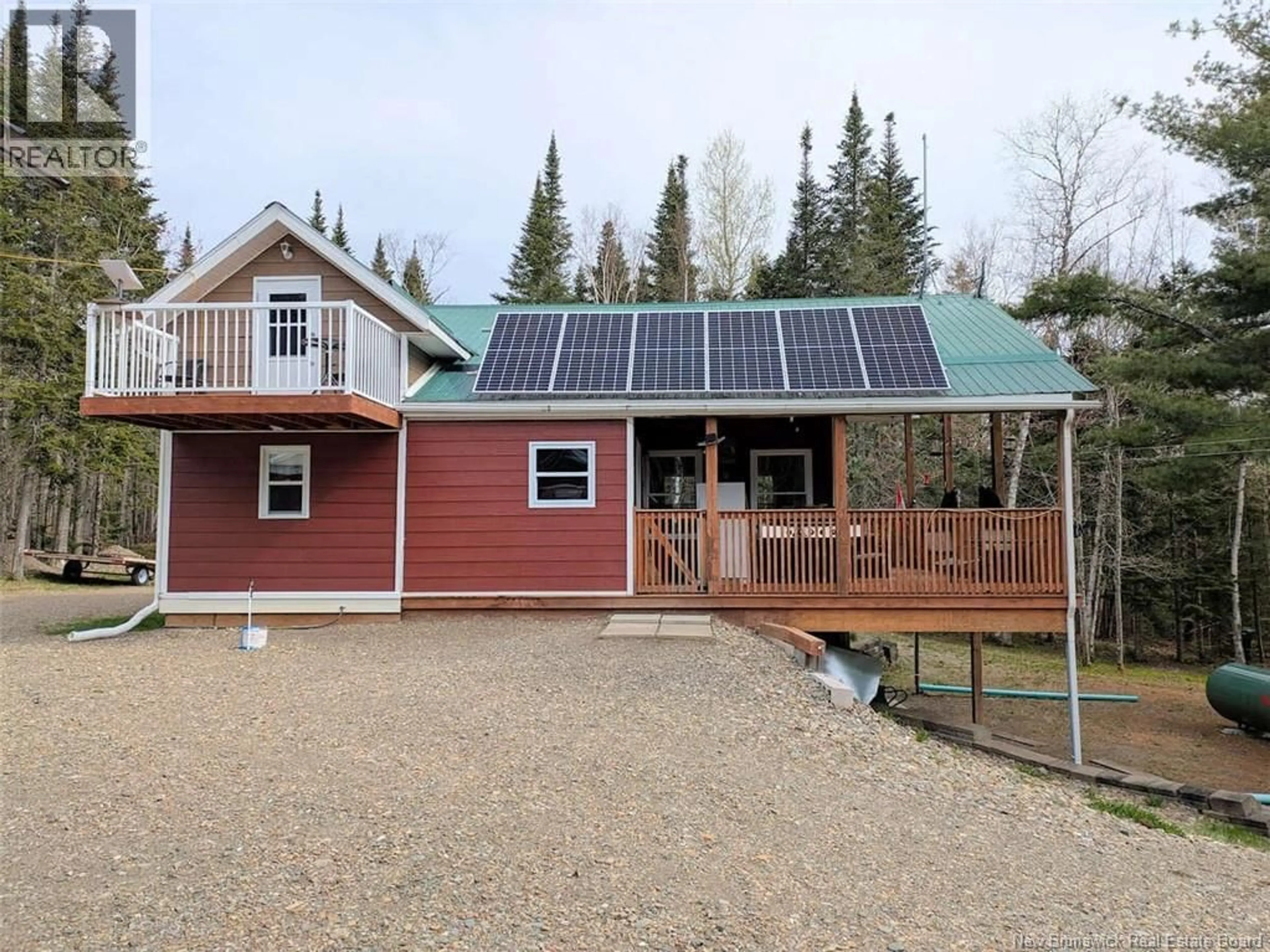 A pic from outside/outdoor area/front of a property/back of a property/a pic from drone, unknown for 597 BIRCH RIDGE ROAD, Arthurette New Brunswick E7H1L6