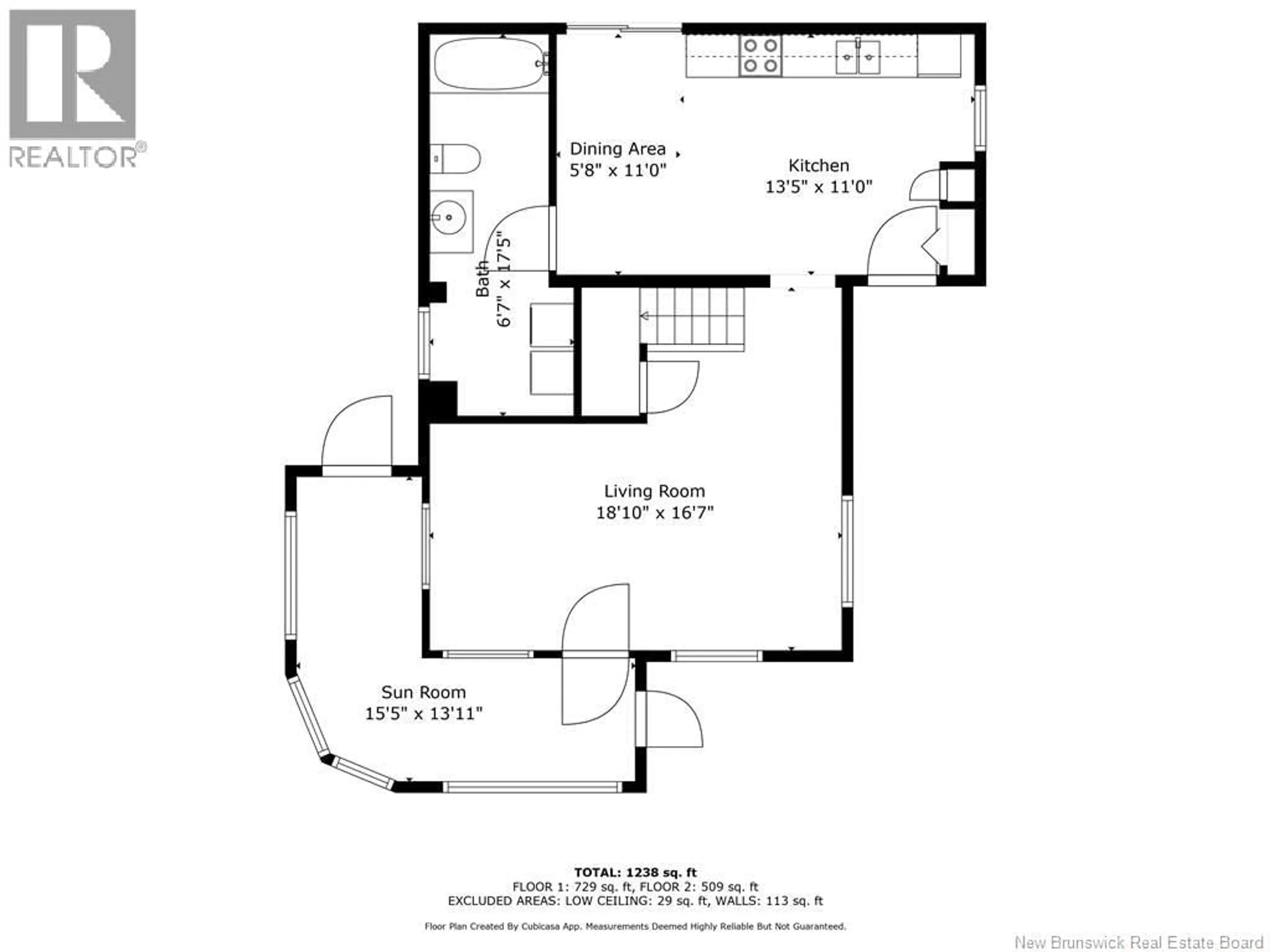 Floor plan for 453 CHALEUR, Charlo New Brunswick E8E2B9