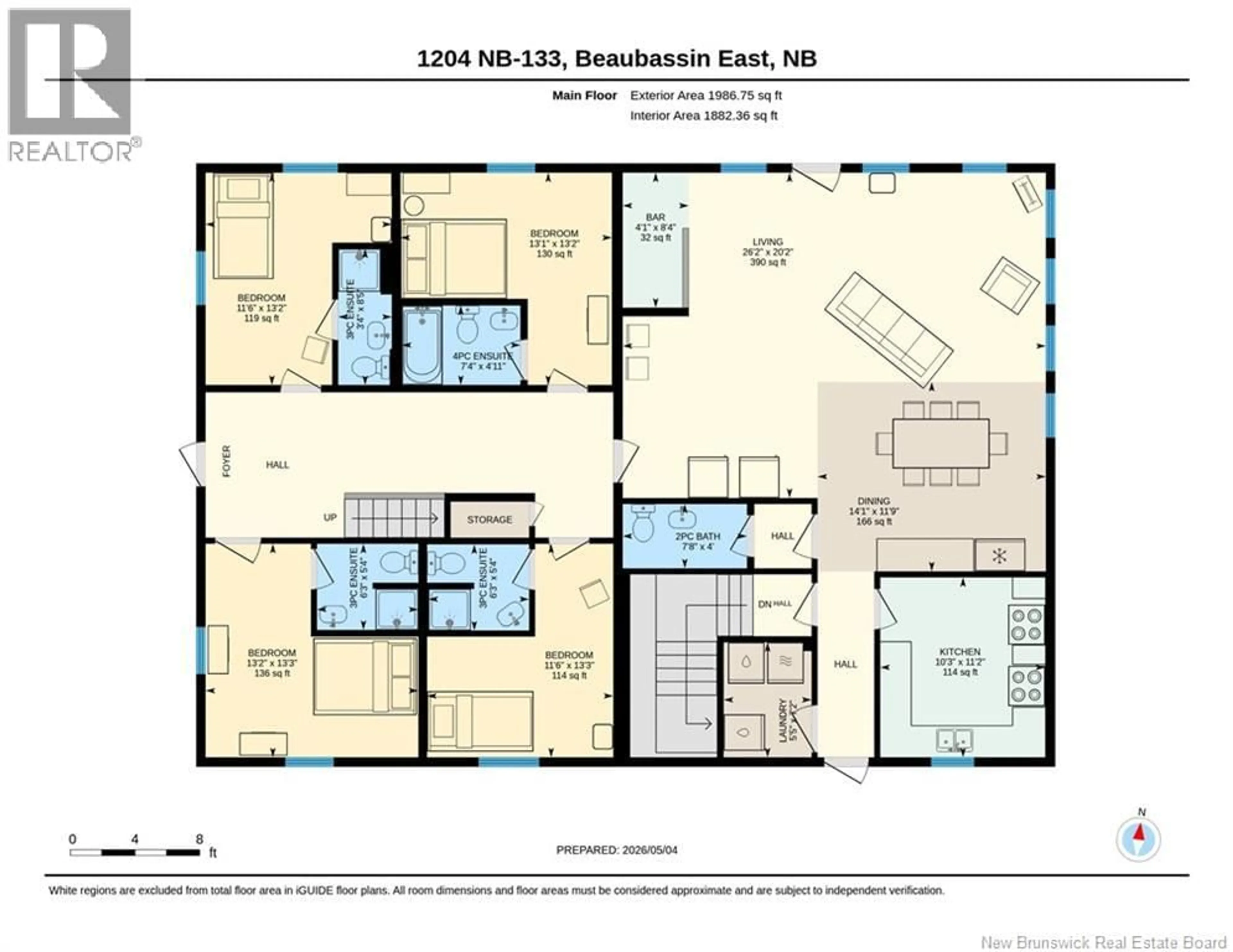 Floor plan for 1204 ROUTE 133, Grand-Barachois New Brunswick E4P8G4