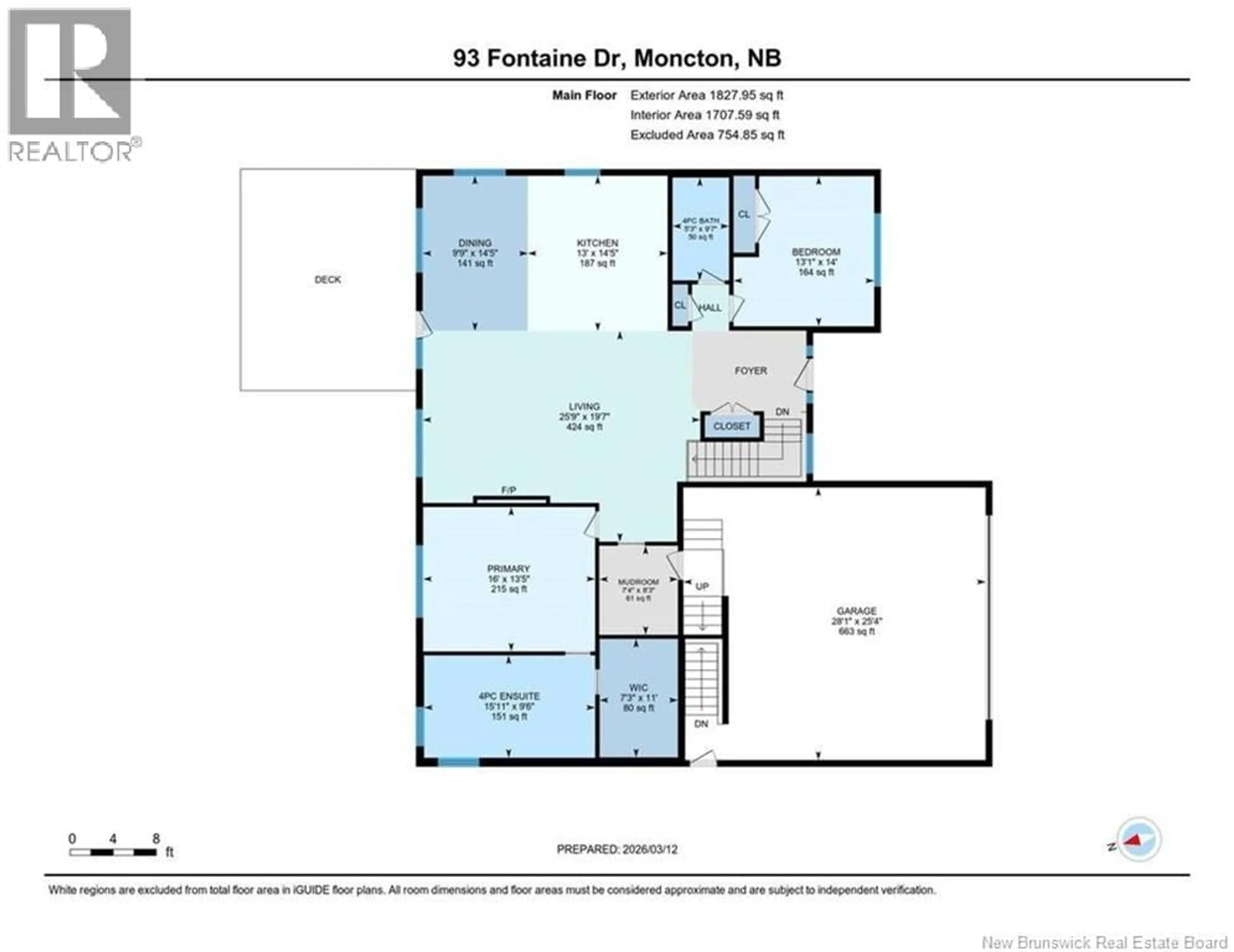 Floor plan for 93 LA FONTAINE, Greater Lakeburn New Brunswick E1H0E3