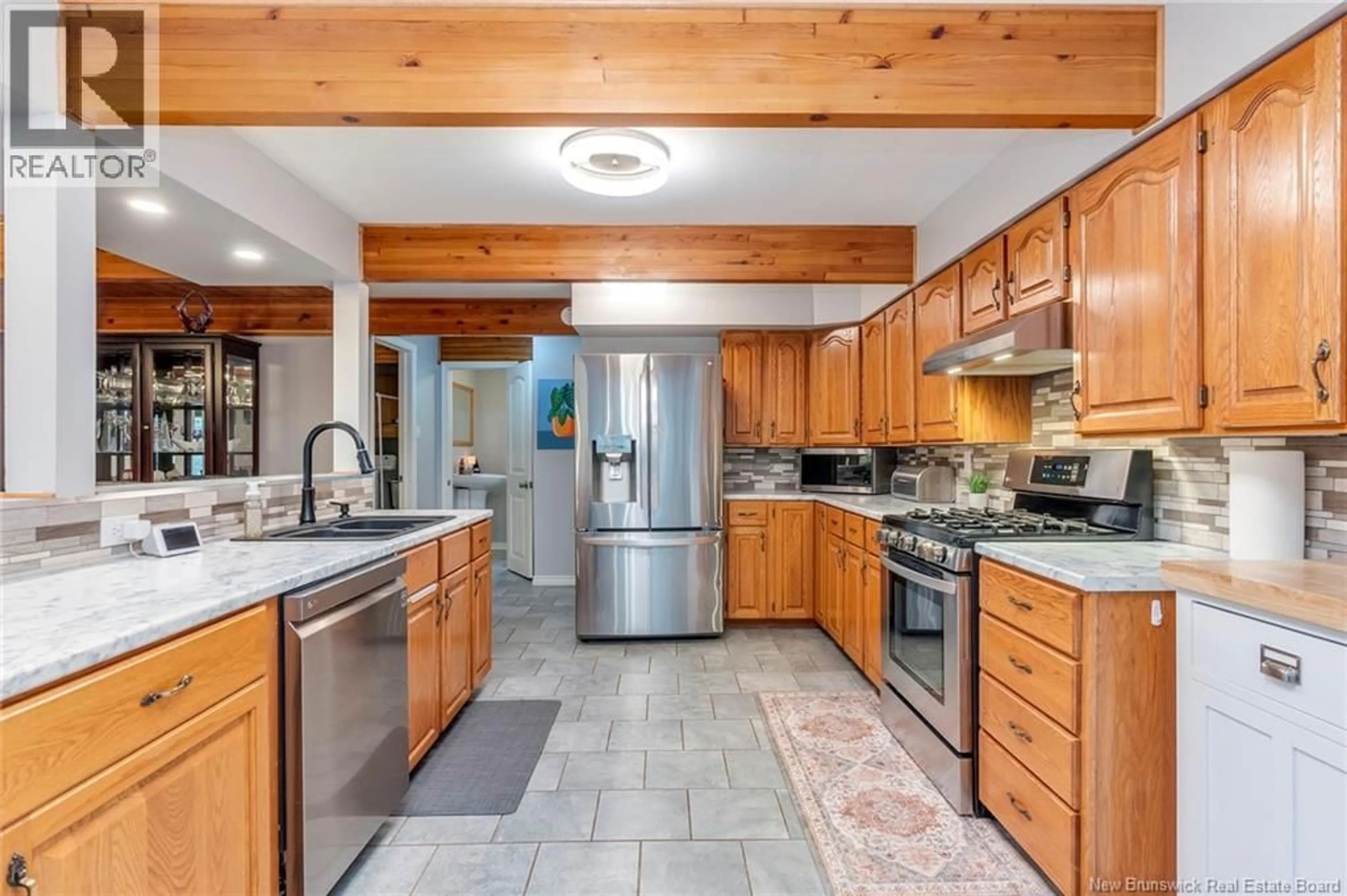 Open concept kitchen, ceramic/tile floor for 466 MCGREGOR BROOK ROAD, Mount Hebron New Brunswick E4G1H4