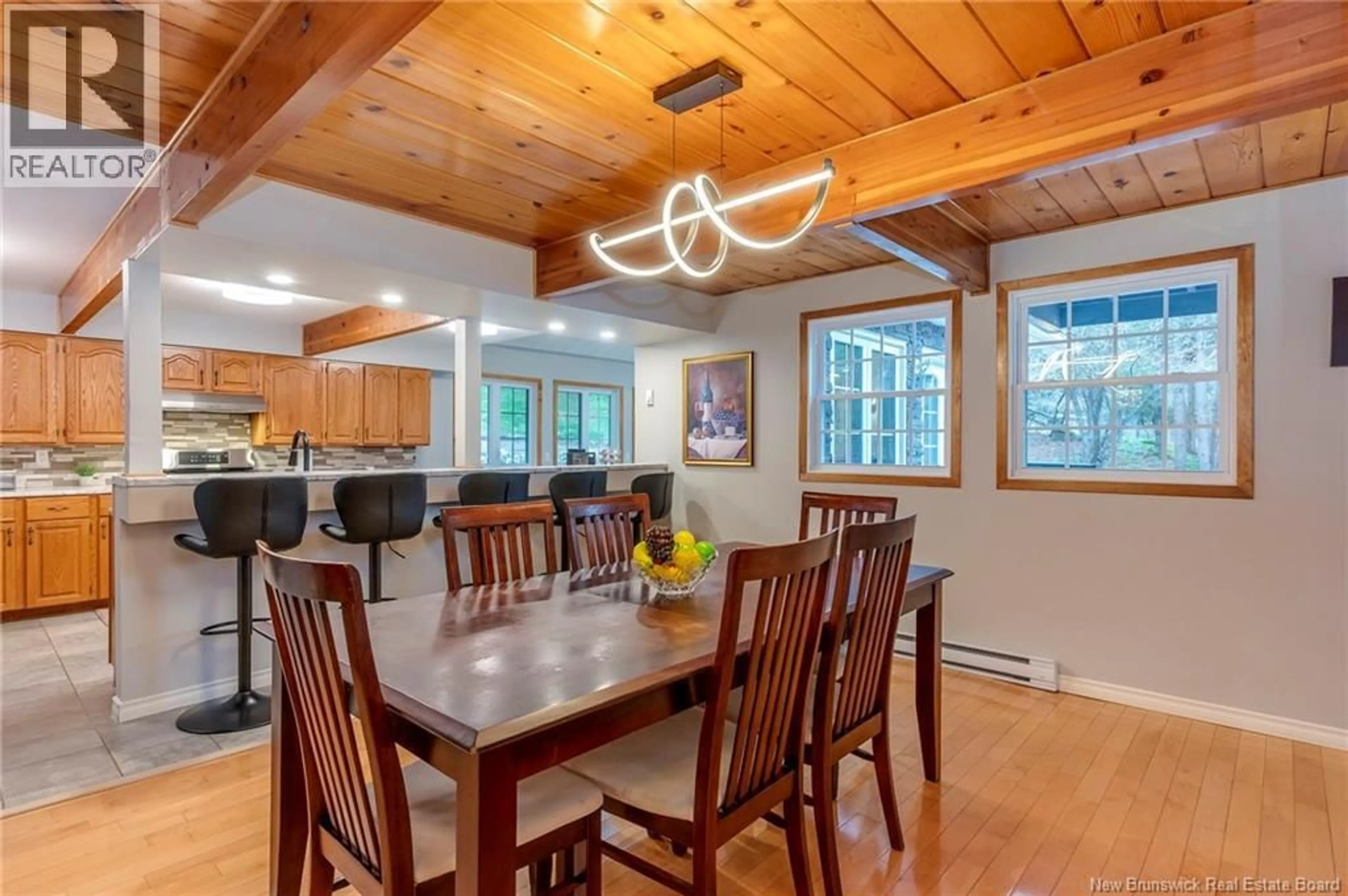 Dining room, wood/laminate floor for 466 MCGREGOR BROOK ROAD, Mount Hebron New Brunswick E4G1H4