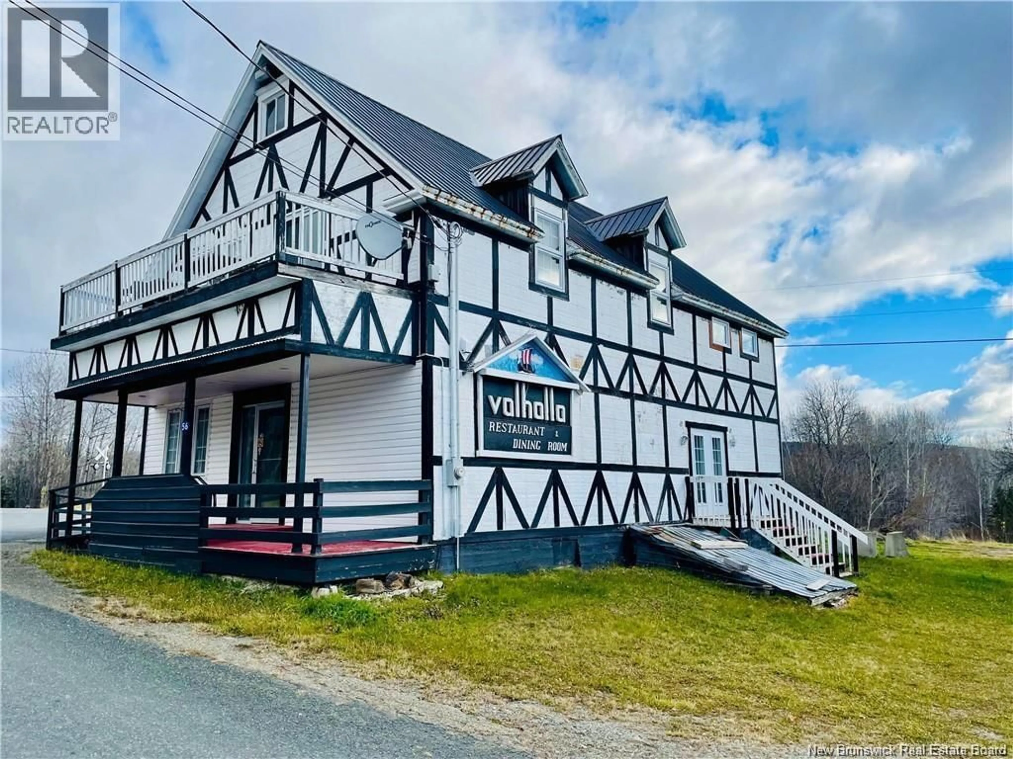 A pic from outside/outdoor area/front of a property/back of a property/a pic from drone, building for 56 FOLEY BROOK ROAD, New Denmark New Brunswick E7G1P5