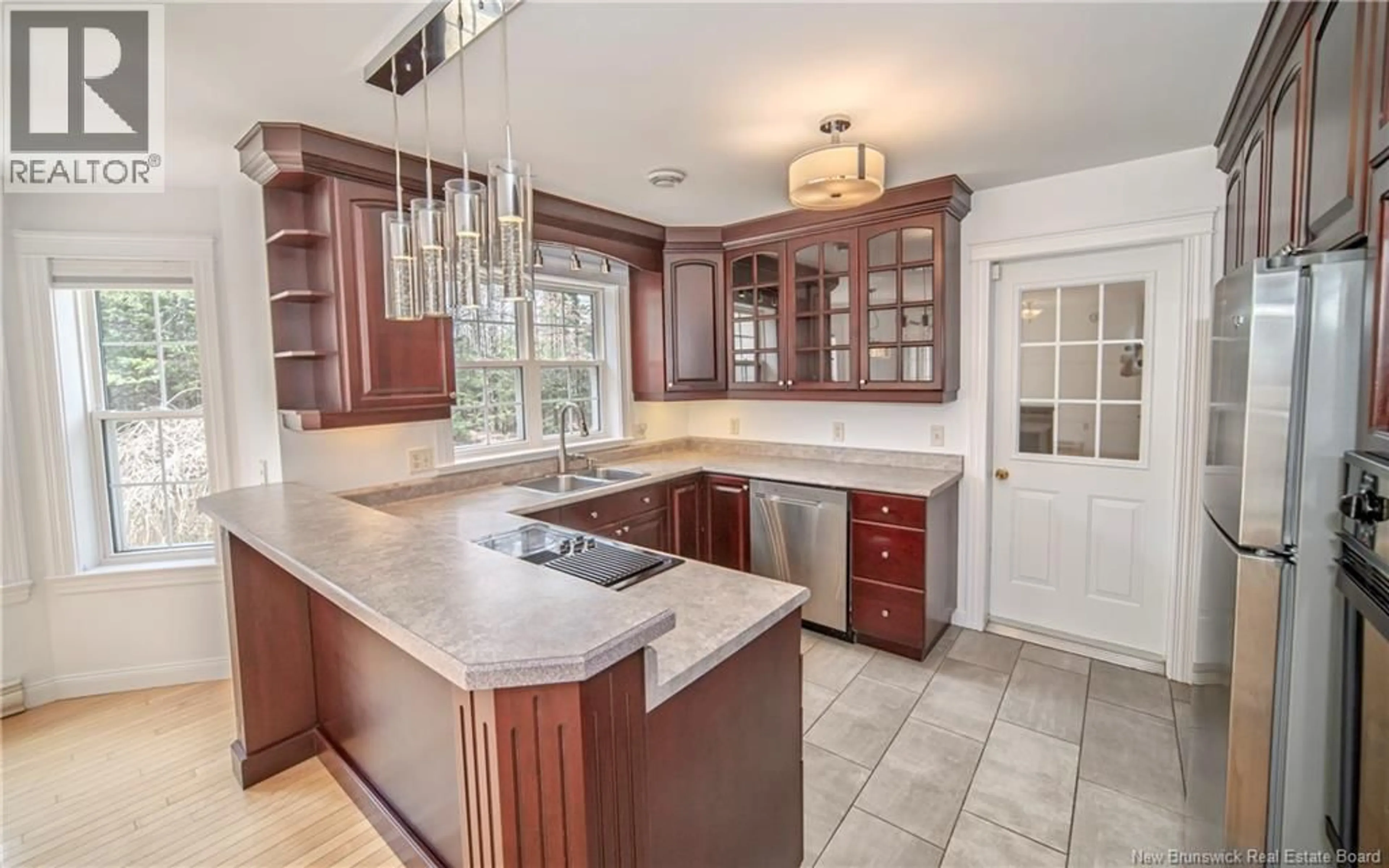 Open concept kitchen, ceramic/tile floor for 100 GOOD HOMES ROAD, Lincoln New Brunswick E3B9S9