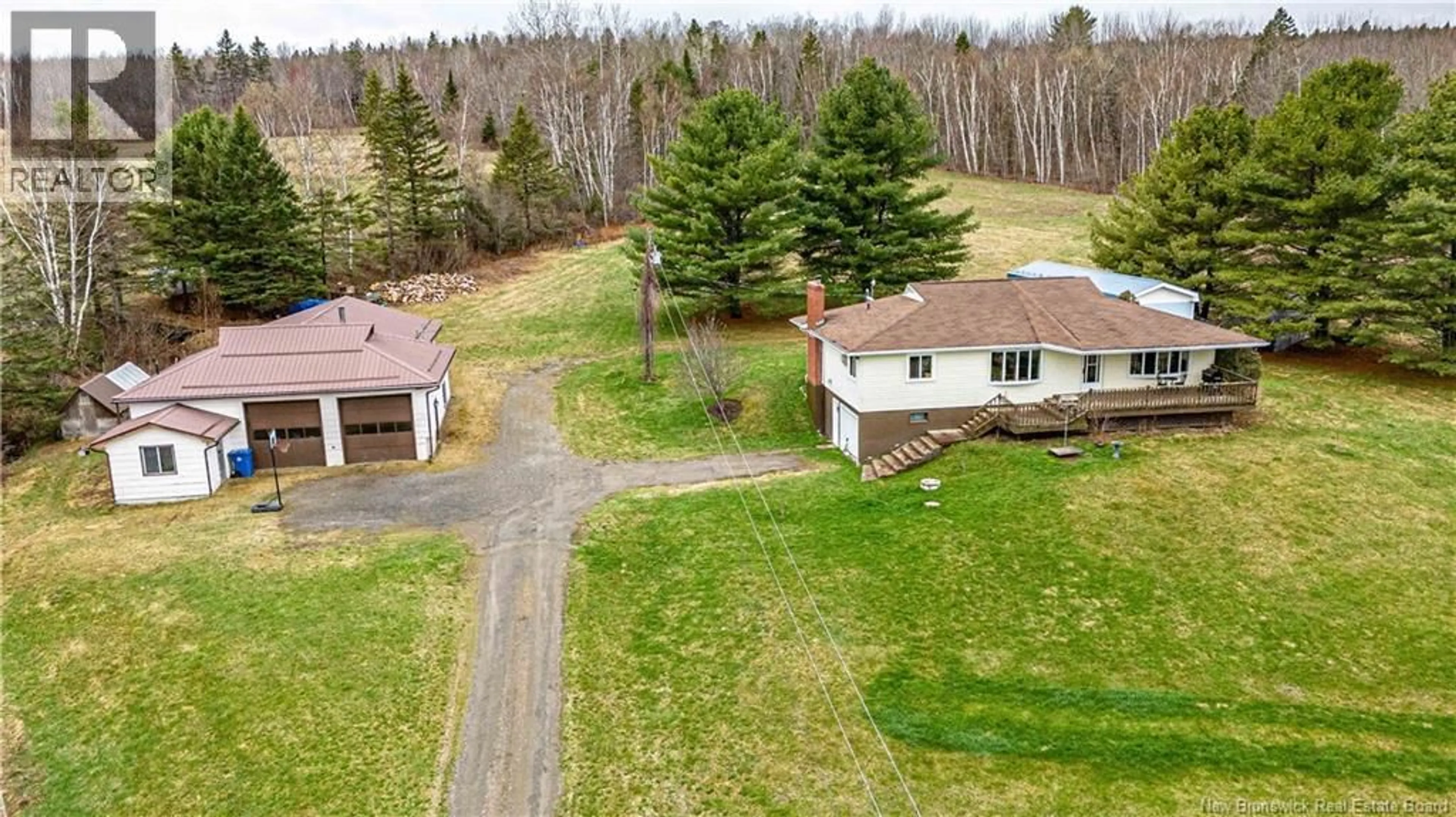 A pic from outside/outdoor area/front of a property/back of a property/a pic from drone, unknown for 596 165 ROUTE, Riceville New Brunswick E7N2Z1