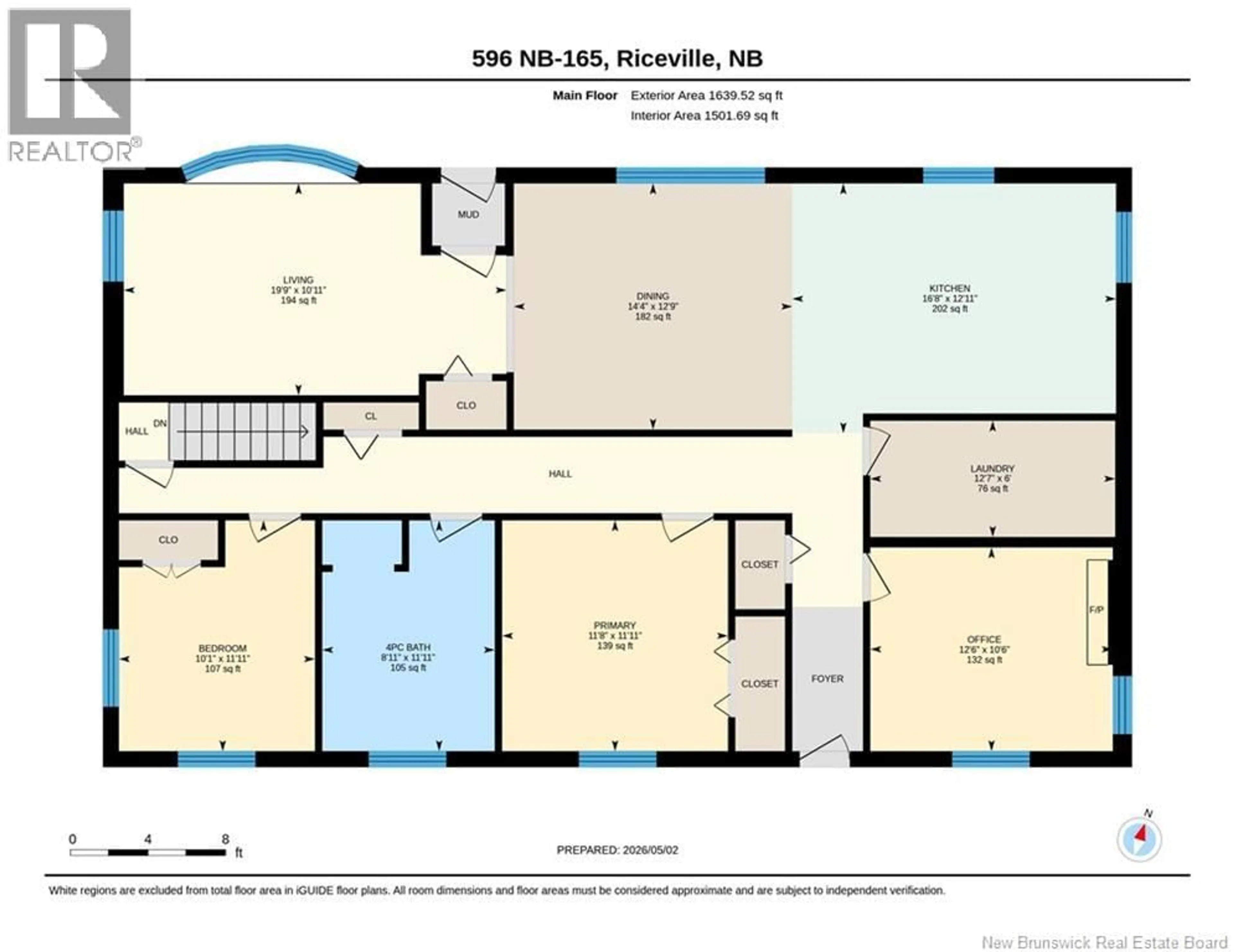 Floor plan for 596 165 ROUTE, Riceville New Brunswick E7N2Z1