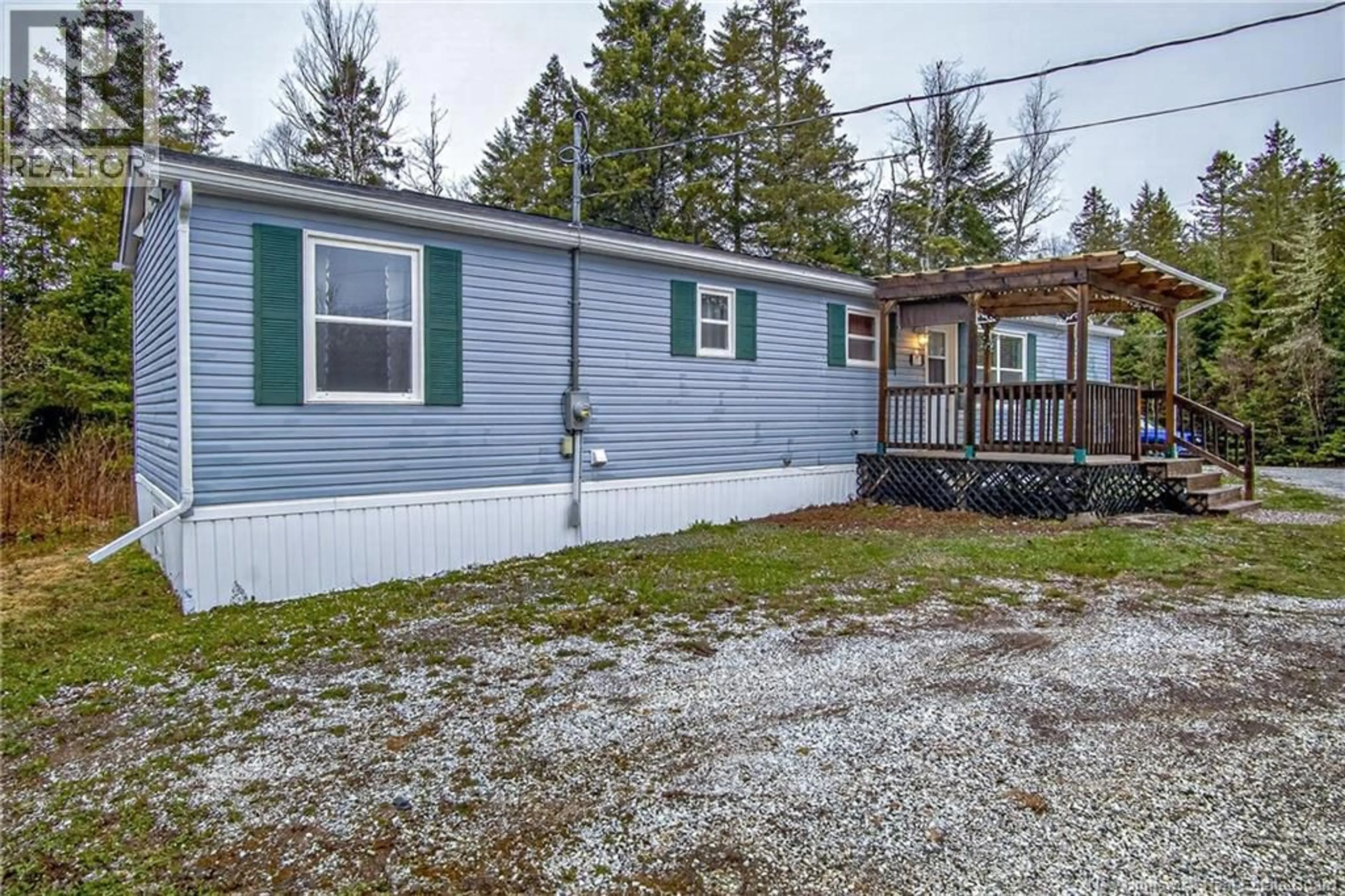 Home with vinyl exterior material, street for 17 SHEP'S LANE, Salt Springs New Brunswick E5N4K3