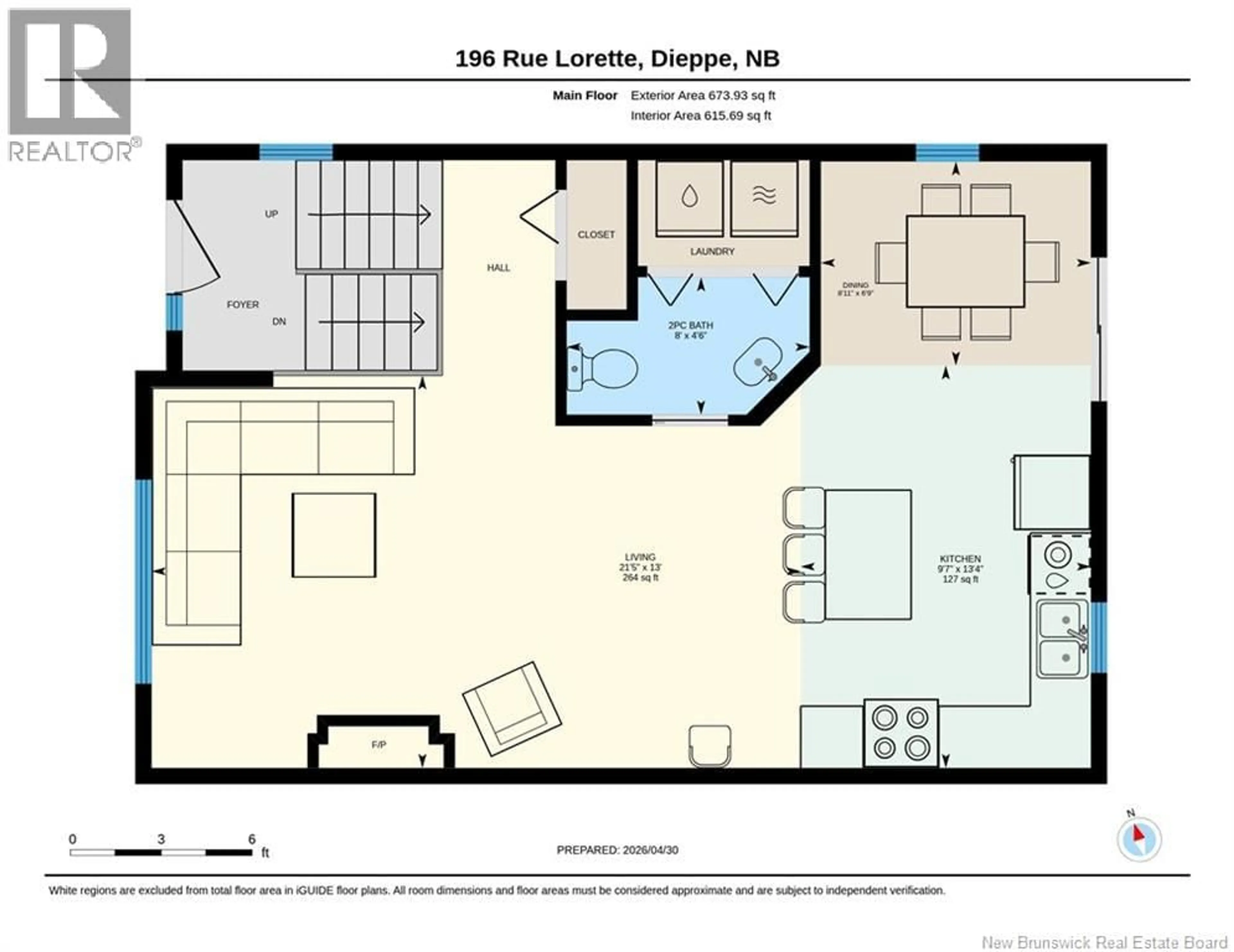 Floor plan for 196 LORETTE STREET, Dieppe New Brunswick E1A0E2