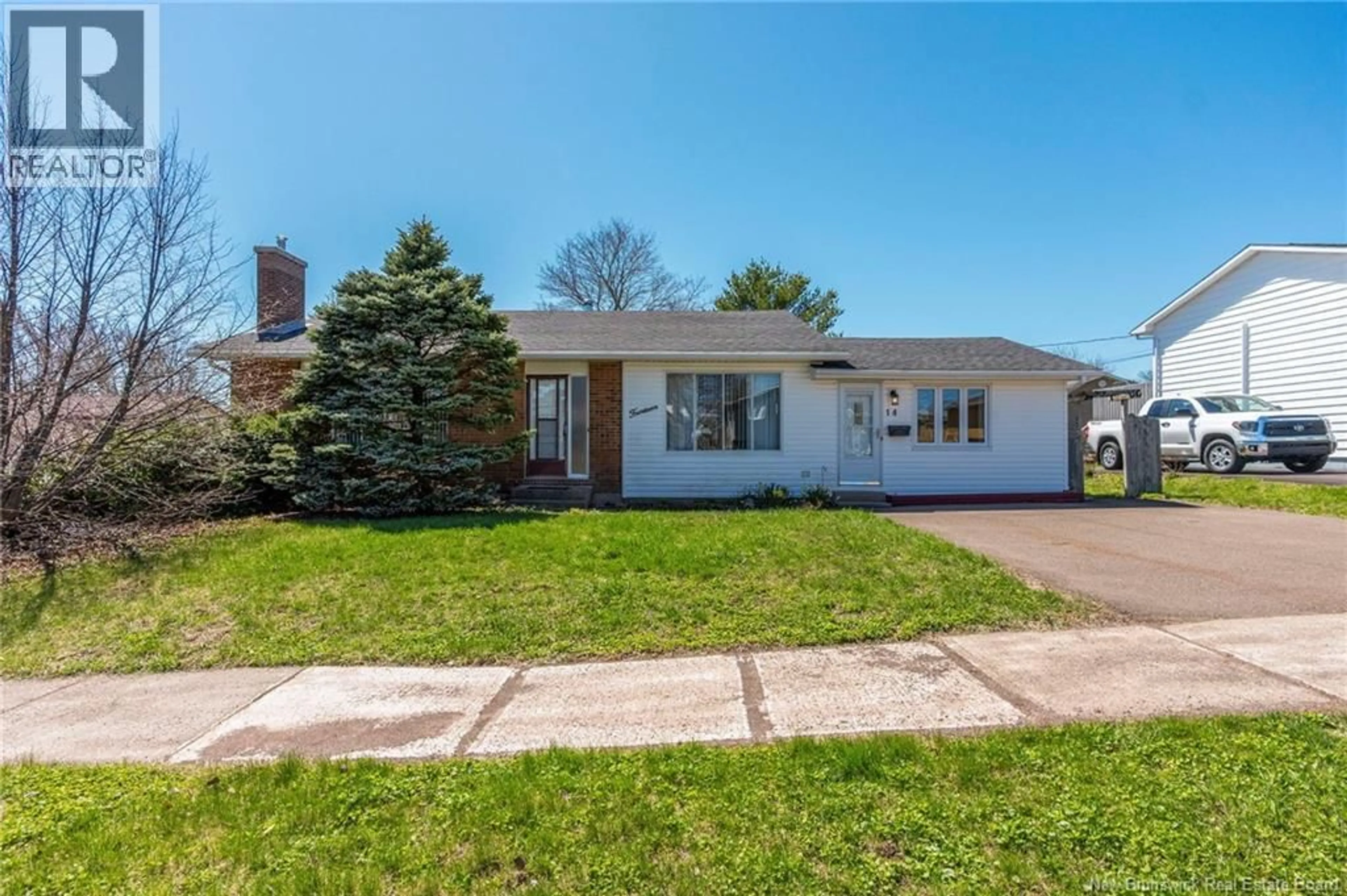 Home with vinyl exterior material, street for 14 MARQUETTE AVENUE, Moncton New Brunswick E1A5L8